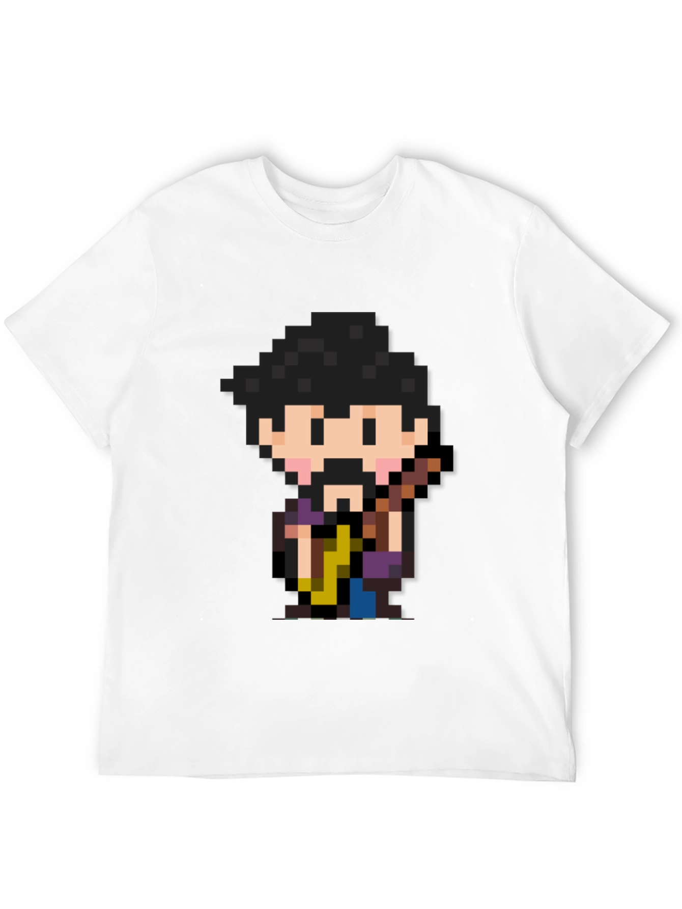 Pixel Art Character Black T-Shirt