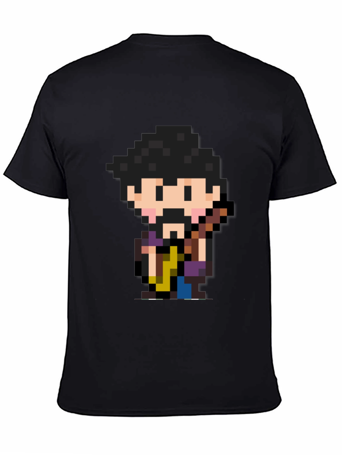 Pixel Art Character Black T-Shirt
