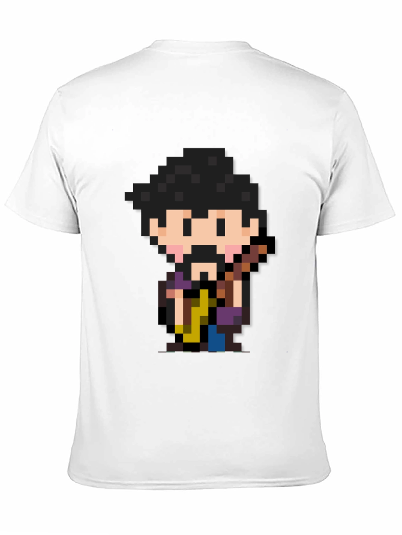 Pixel Art Character Black T-Shirt