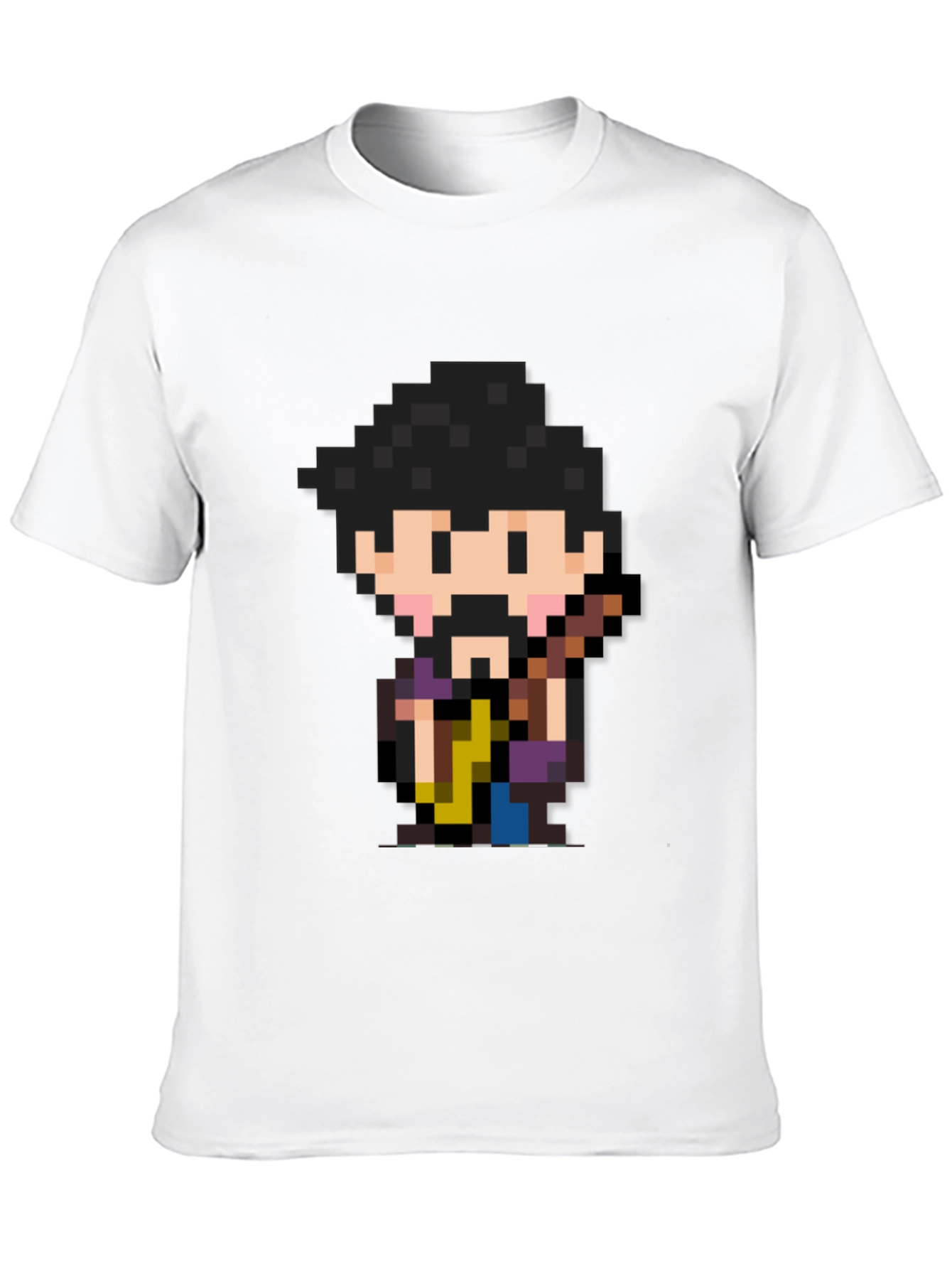 Pixel Art Character Black T-Shirt