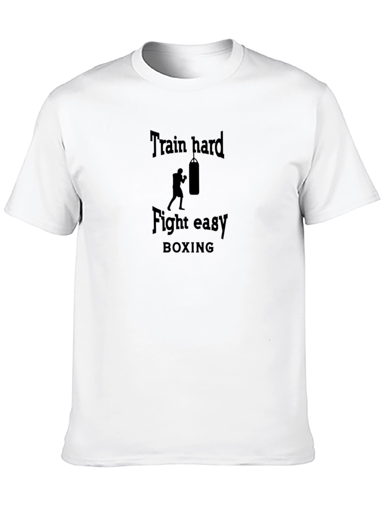 Train Hard Fight Easy Boxing Graphic Tee