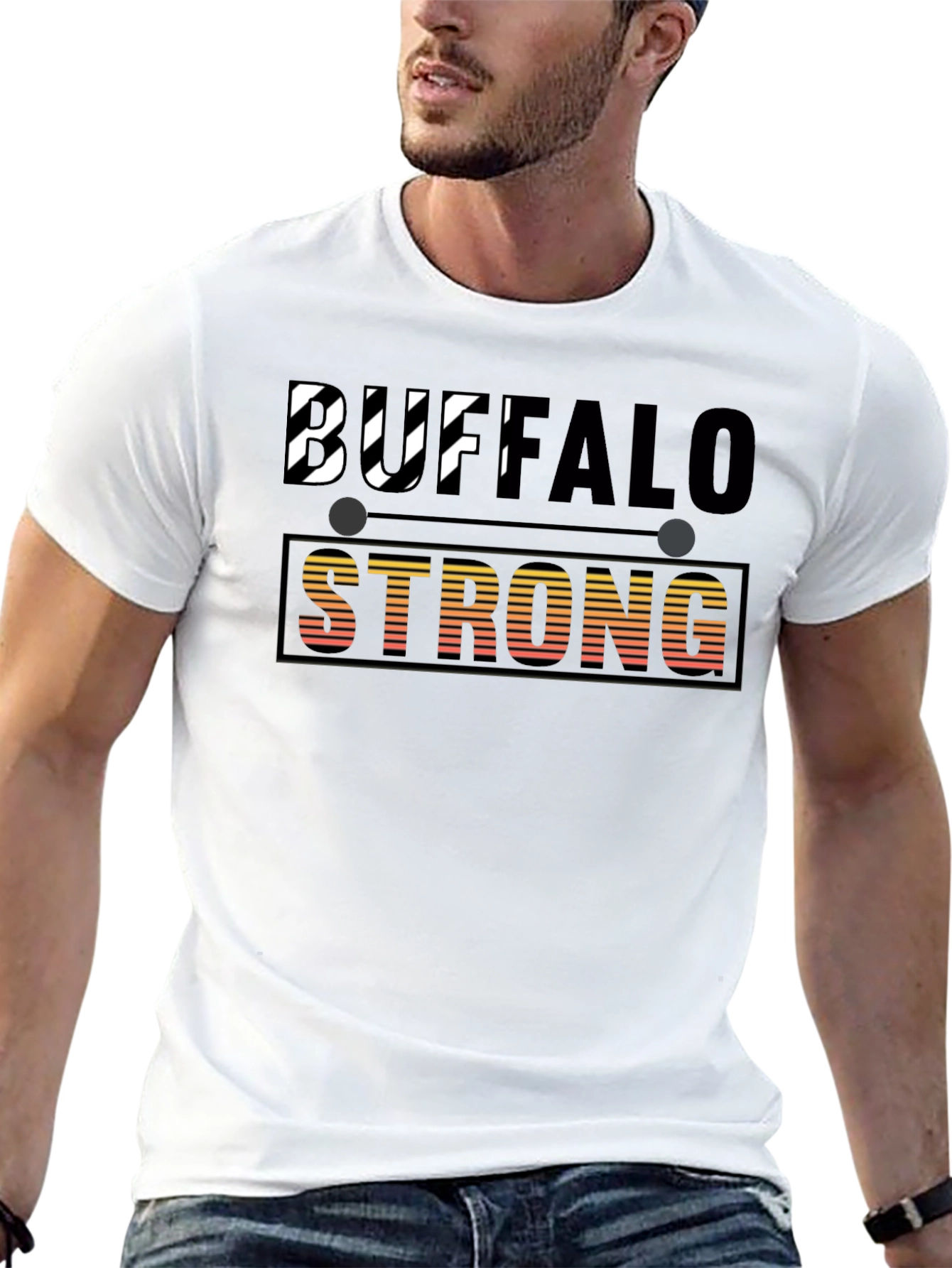 Buffalo Strong Graphic Tee - Black