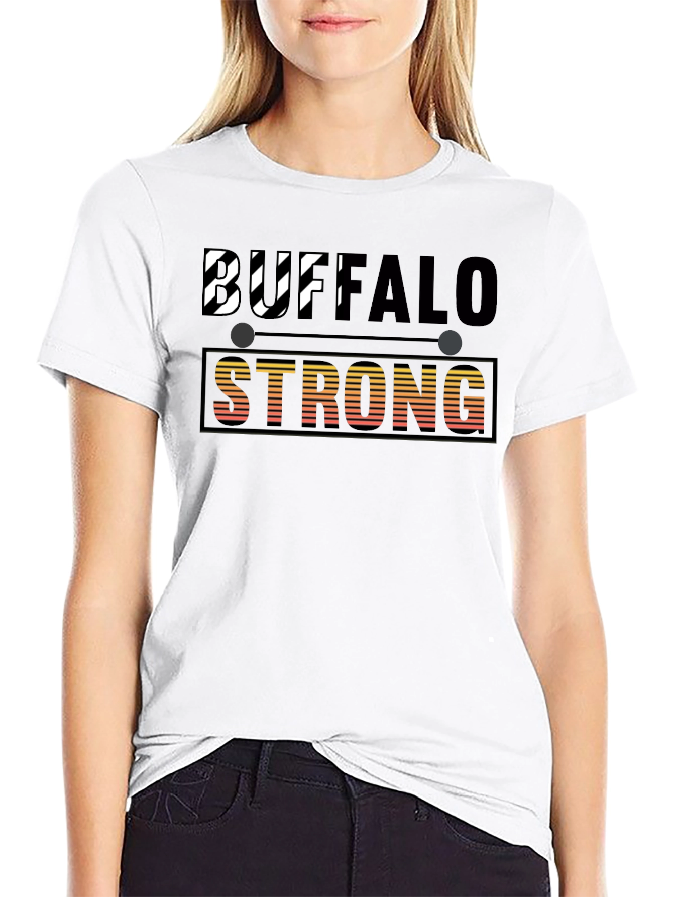 Buffalo Strong Graphic Tee - Black
