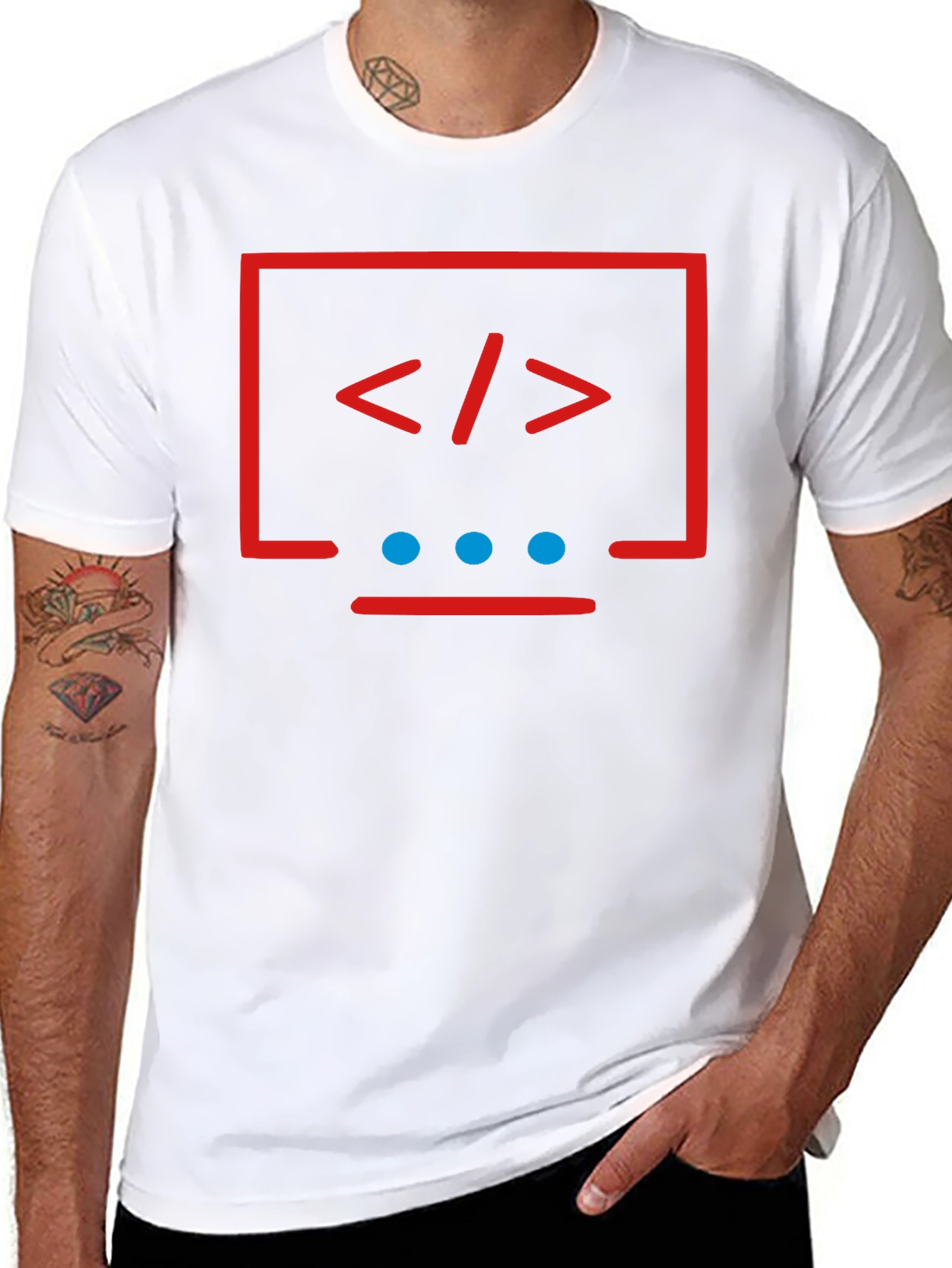 Coder T-Shirt: Red Graphic Tee for Programmers