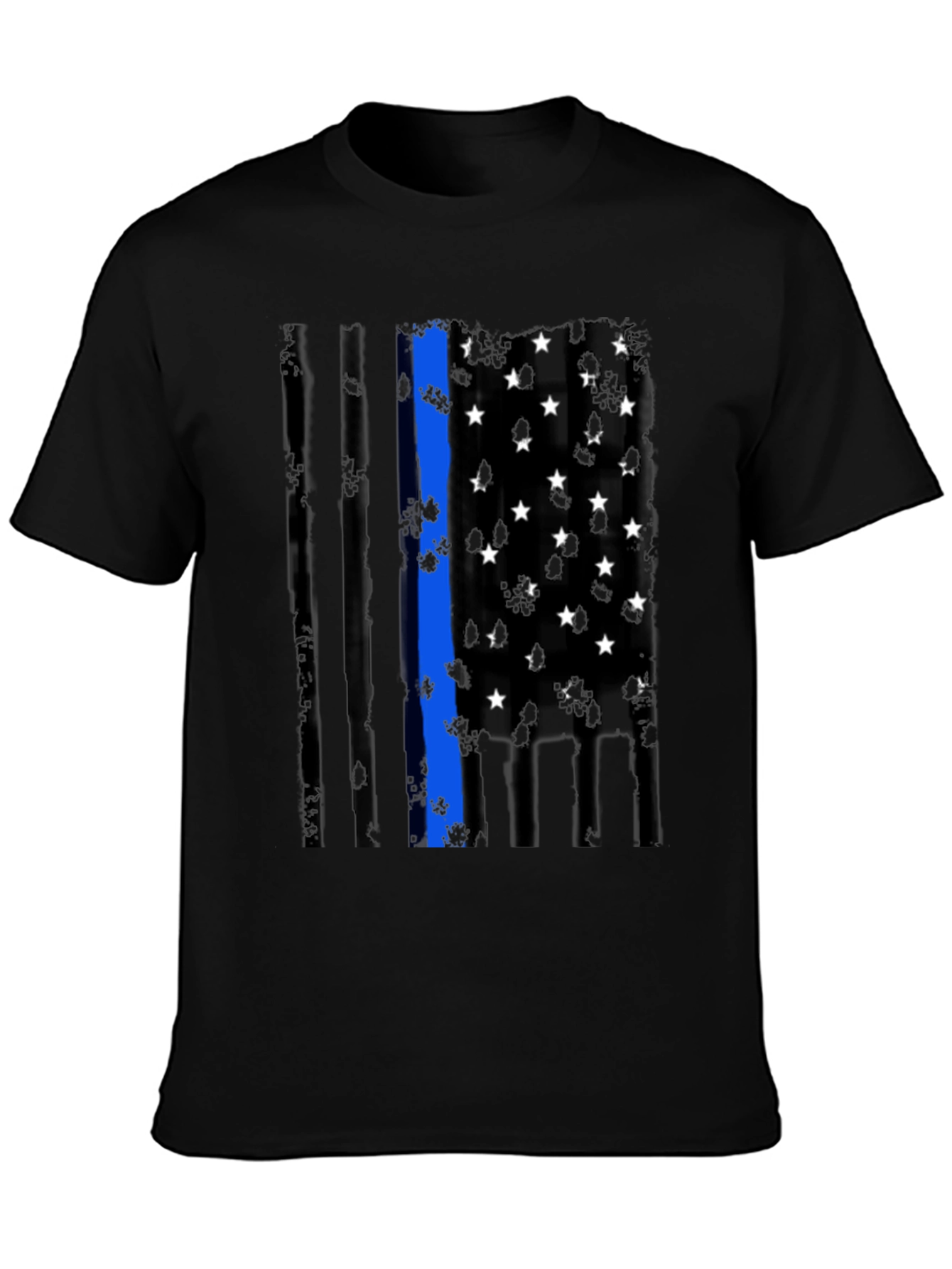 Thin Blue Line Flag Graphic Tee