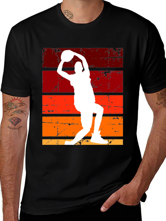 Retro Basketball Player Graphic Tee