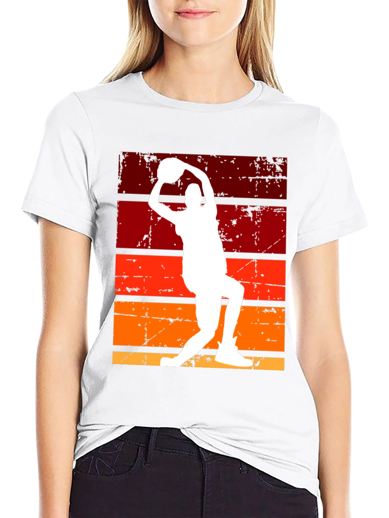 Retro Basketball Player Graphic Tee
