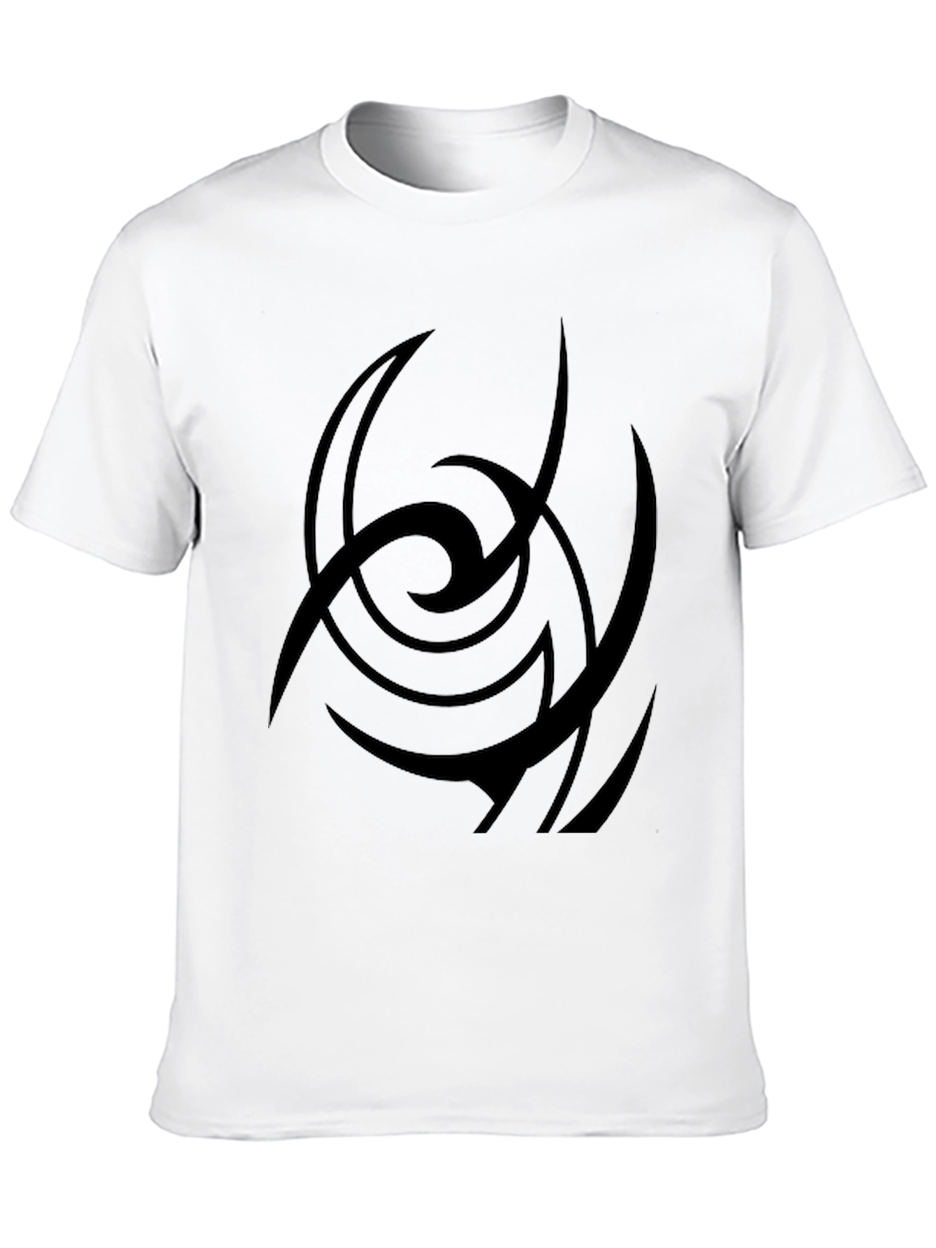 Abstract Graphic Print Black Casual T-Shirt
