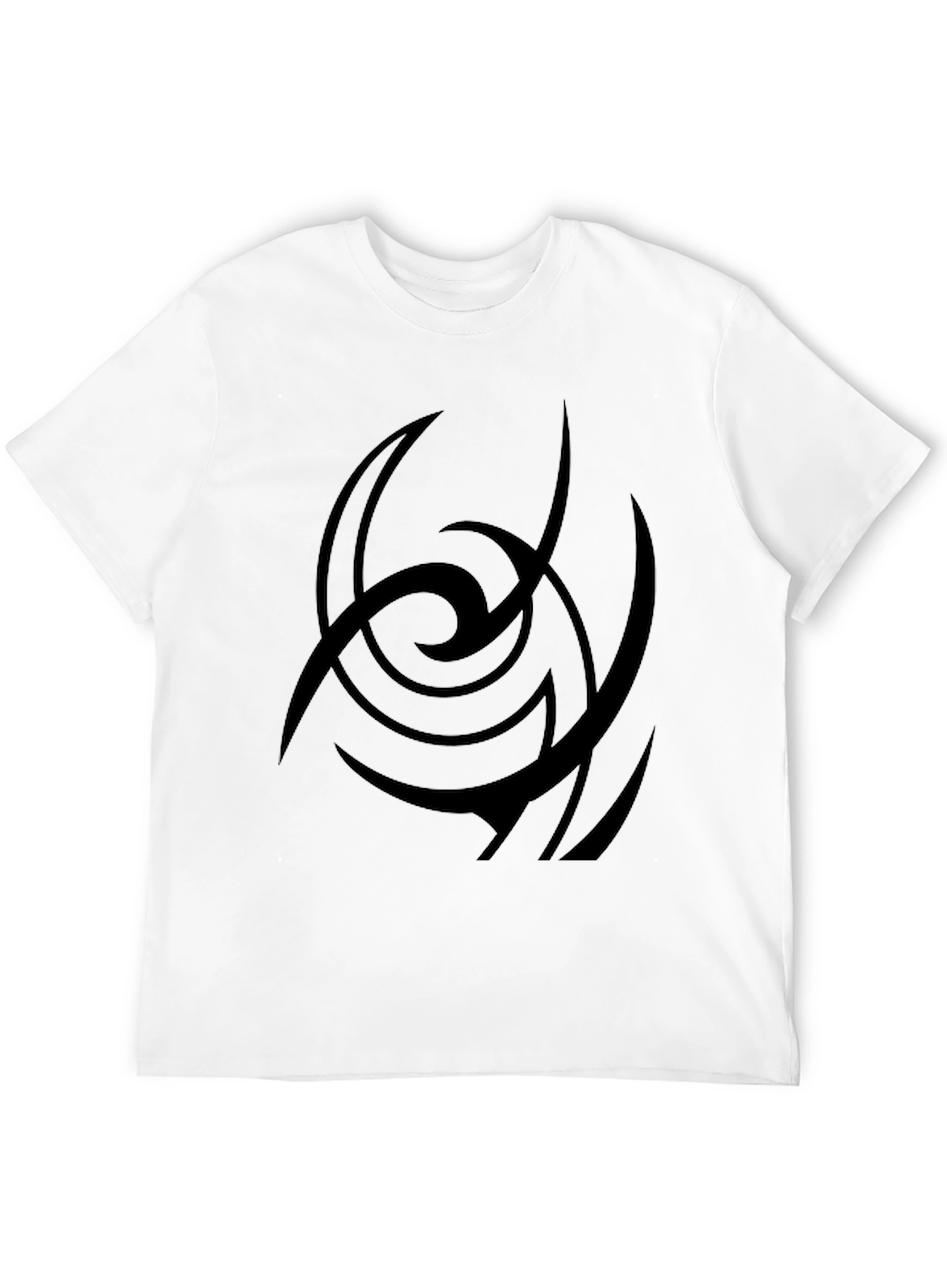 Abstract Graphic Print Black Casual T-Shirt