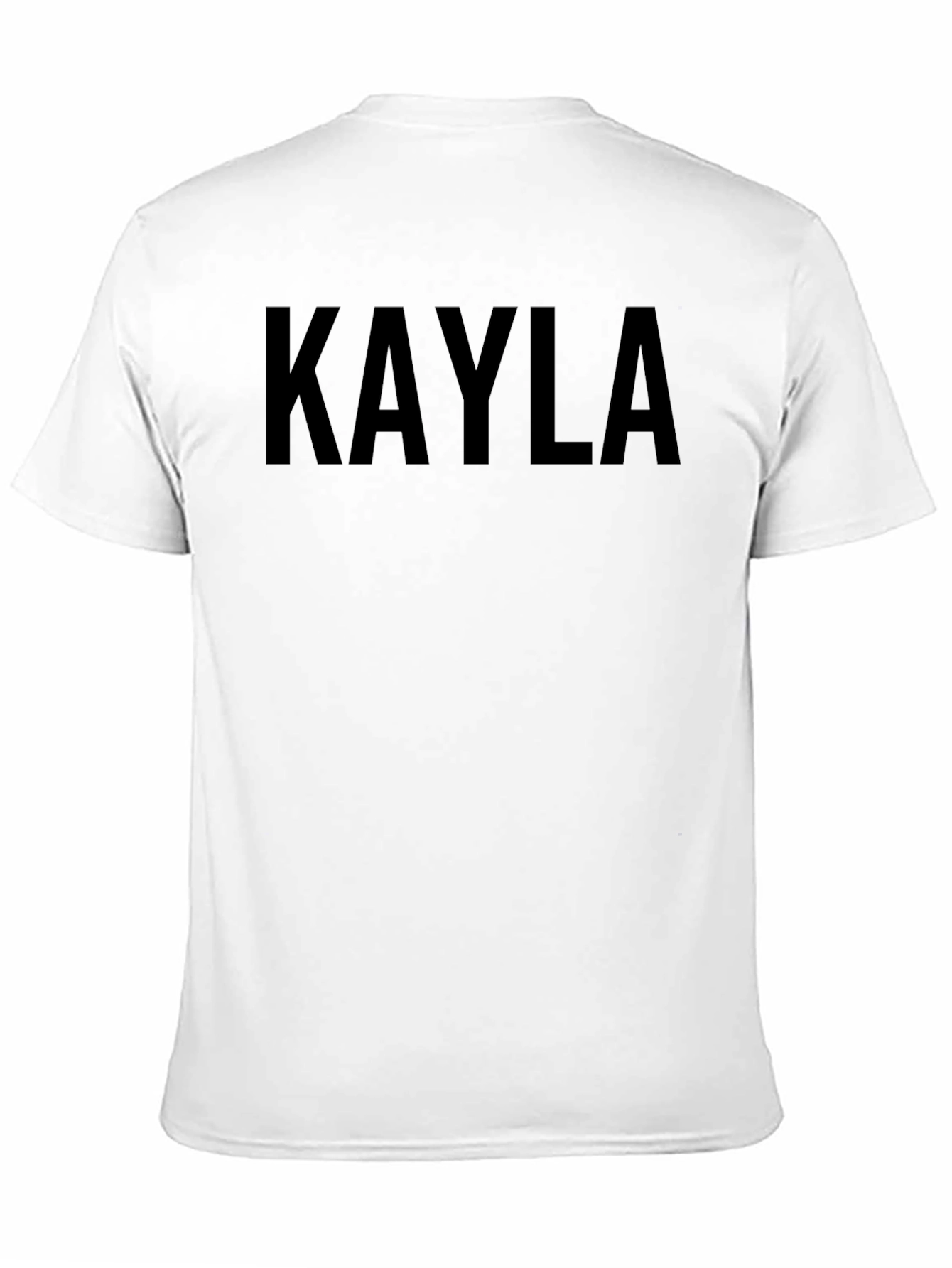 Kayla Personalized Black T-Shirt