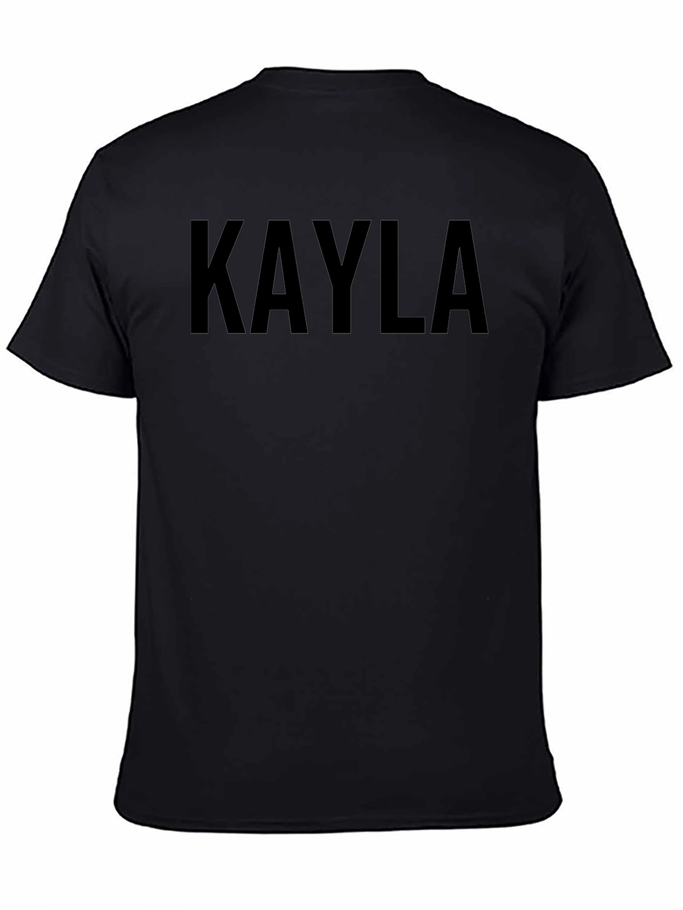 Kayla Personalized Black T-Shirt