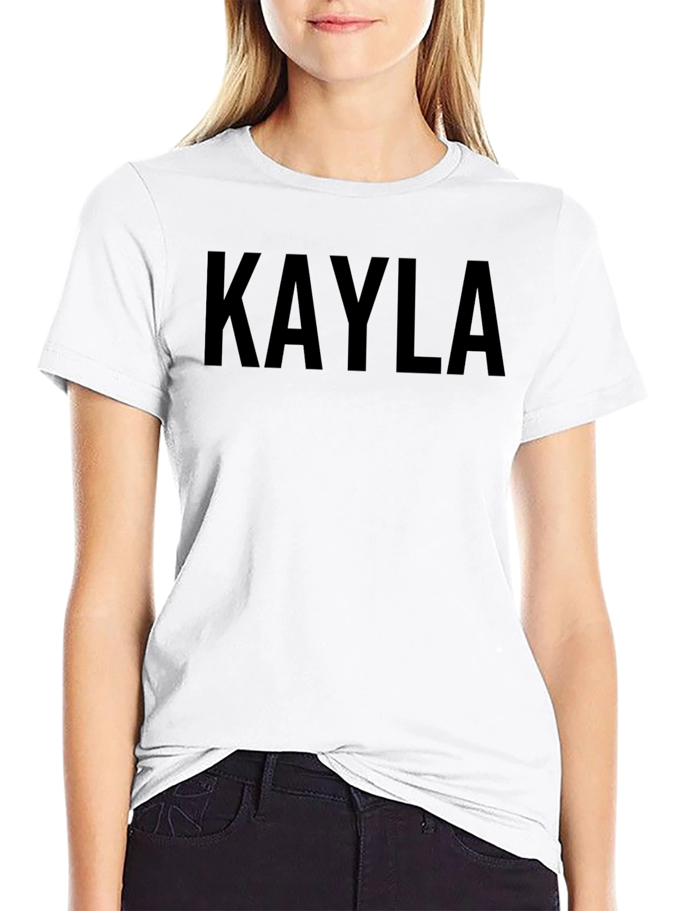 Kayla Personalized Black T-Shirt
