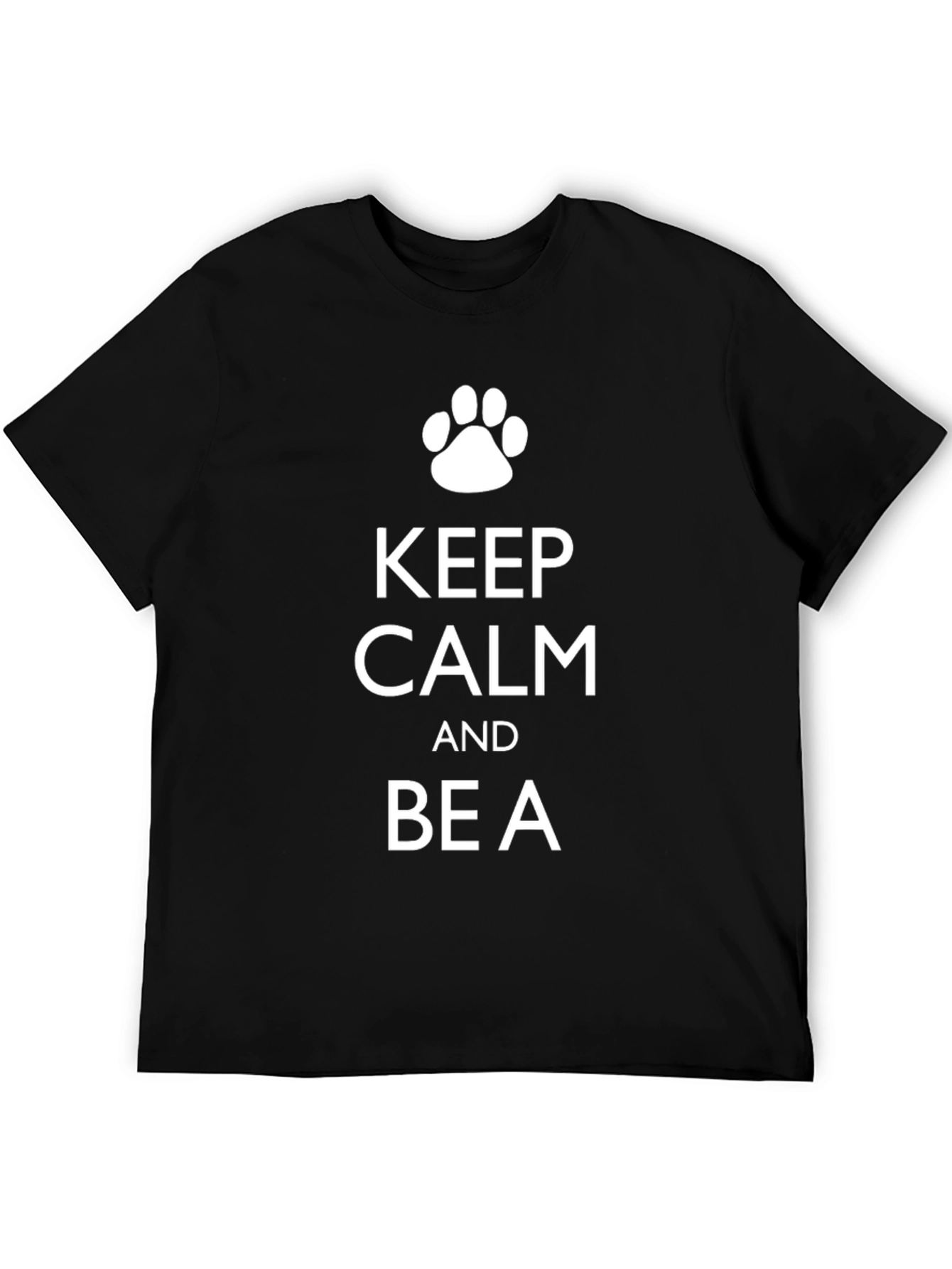Keep Calm and Be A Pet Paw Print T-Shirt