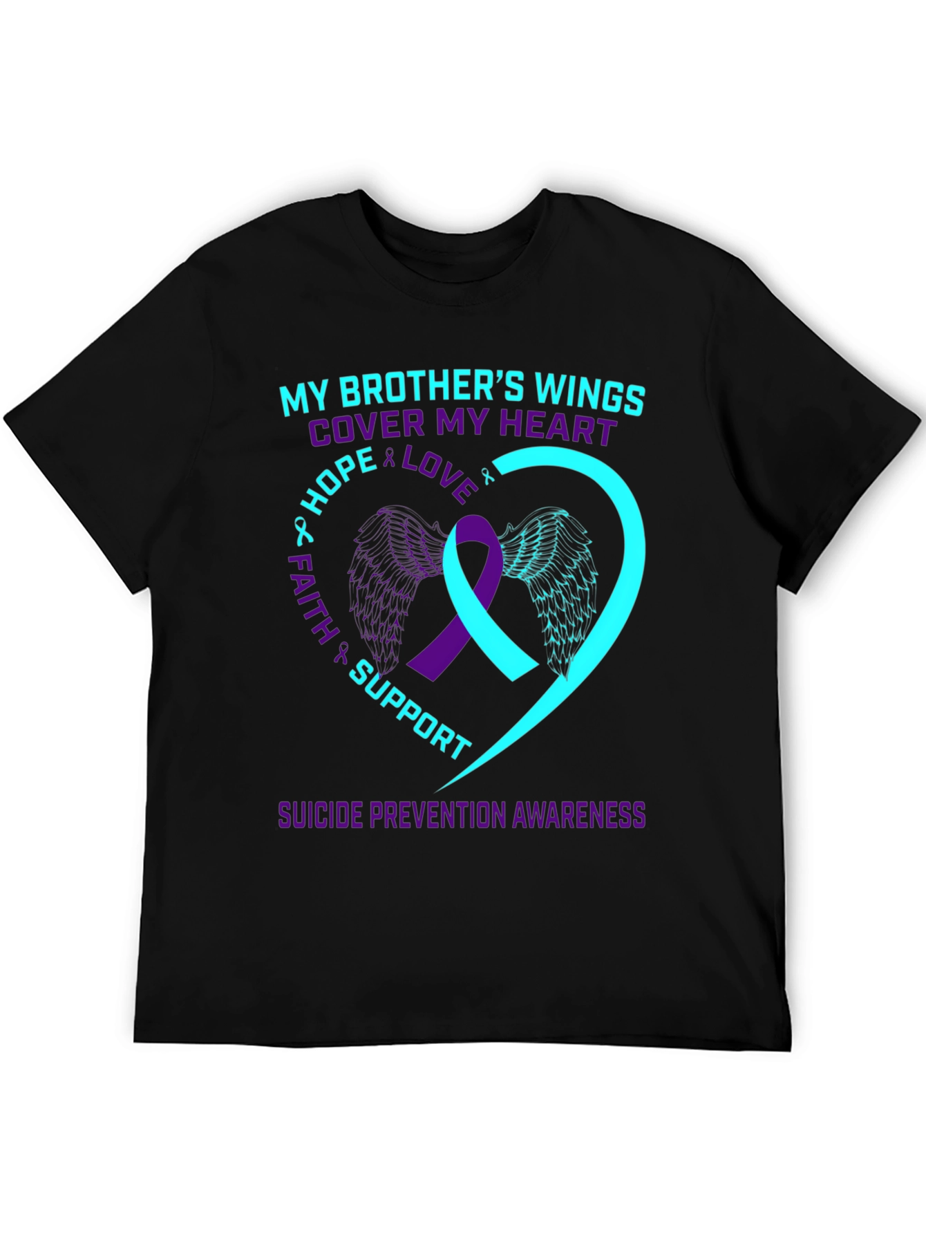 Brothers Wings Suicide Prevention Awareness T-Shirt