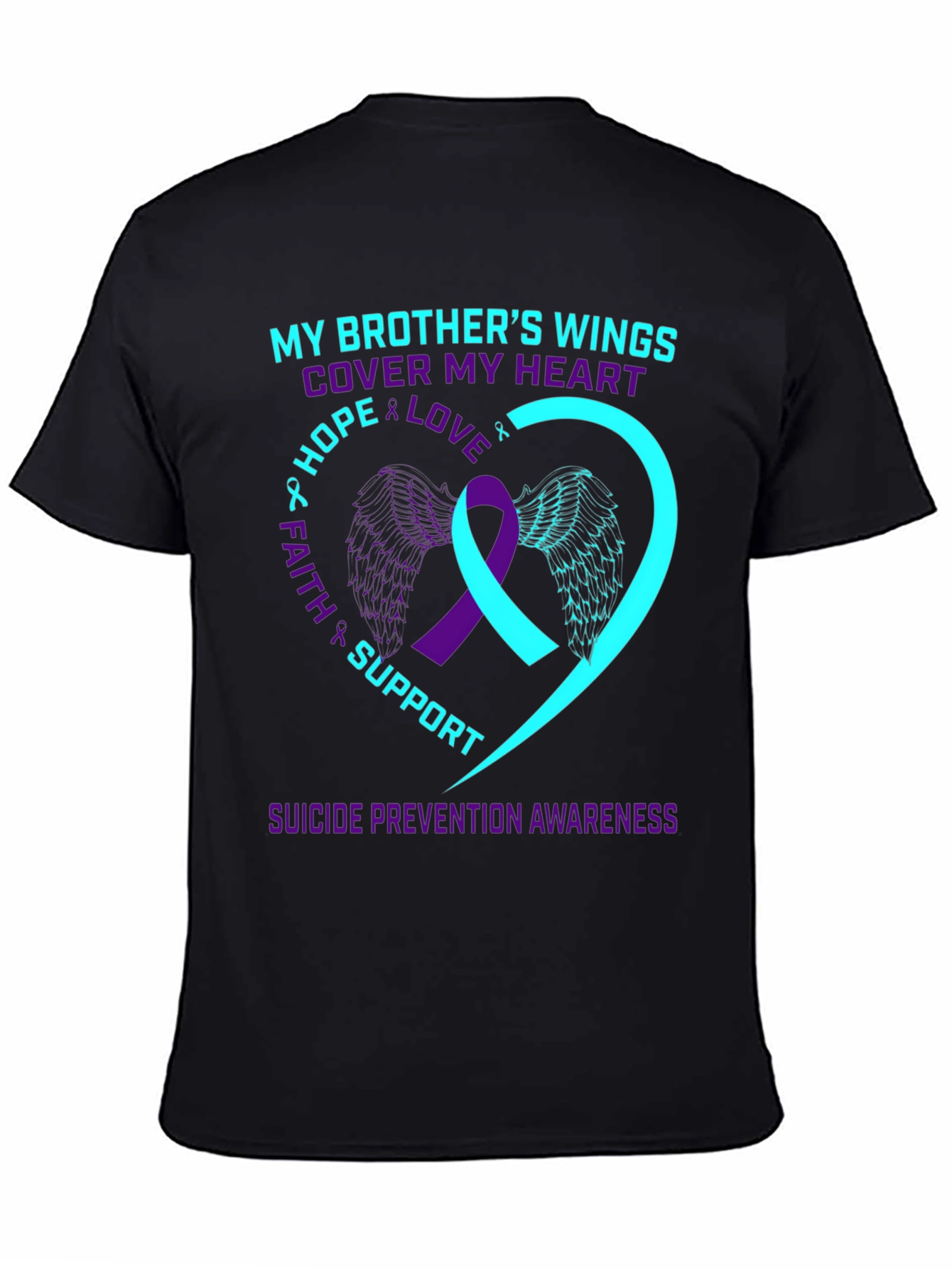 Brothers Wings Suicide Prevention Awareness T-Shirt