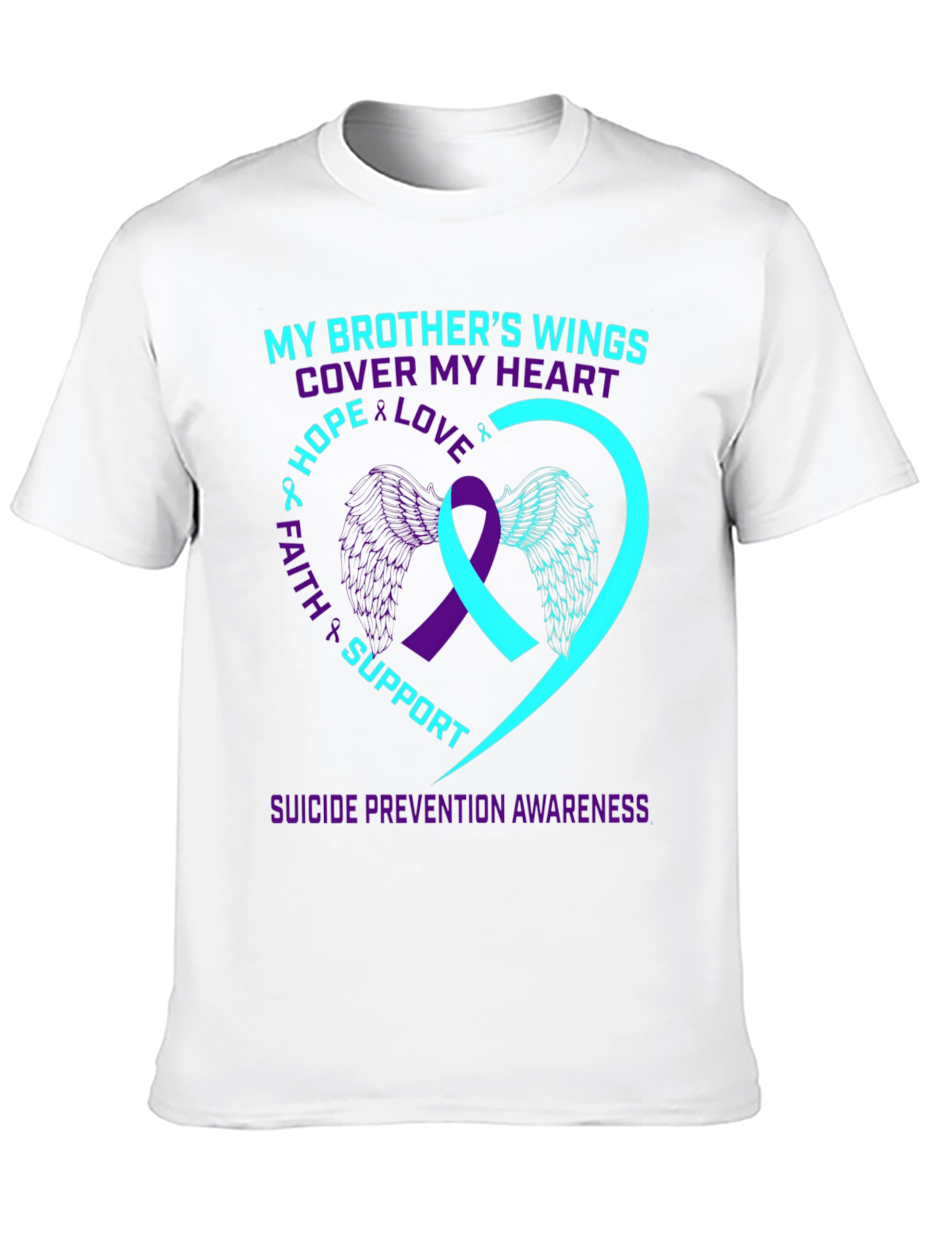 Brothers Wings Suicide Prevention Awareness T-Shirt