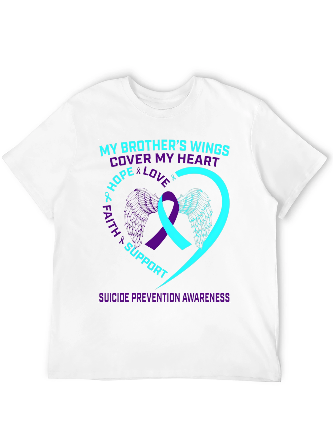 Brothers Wings Suicide Prevention Awareness T-Shirt