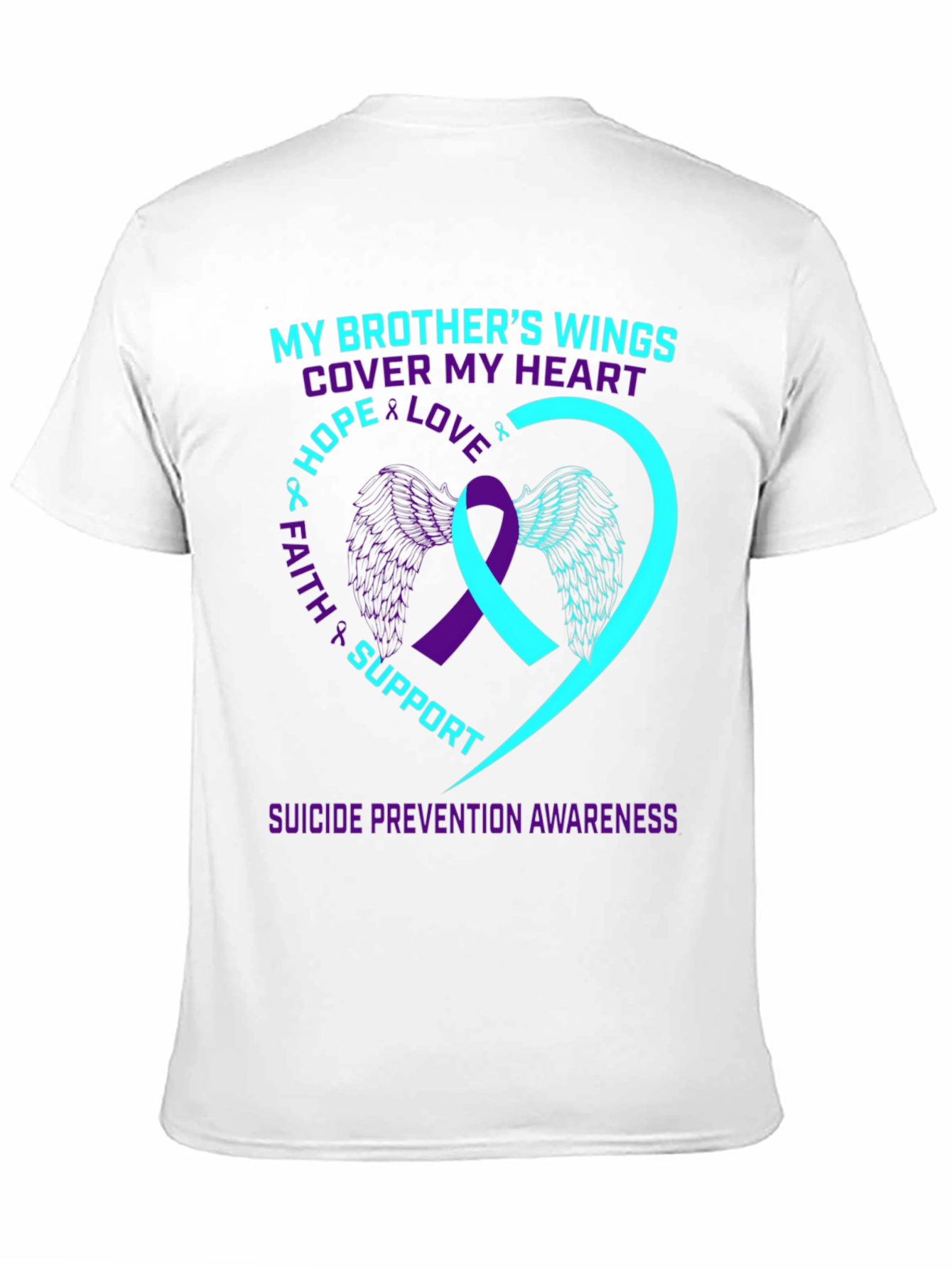 Brothers Wings Suicide Prevention Awareness T-Shirt