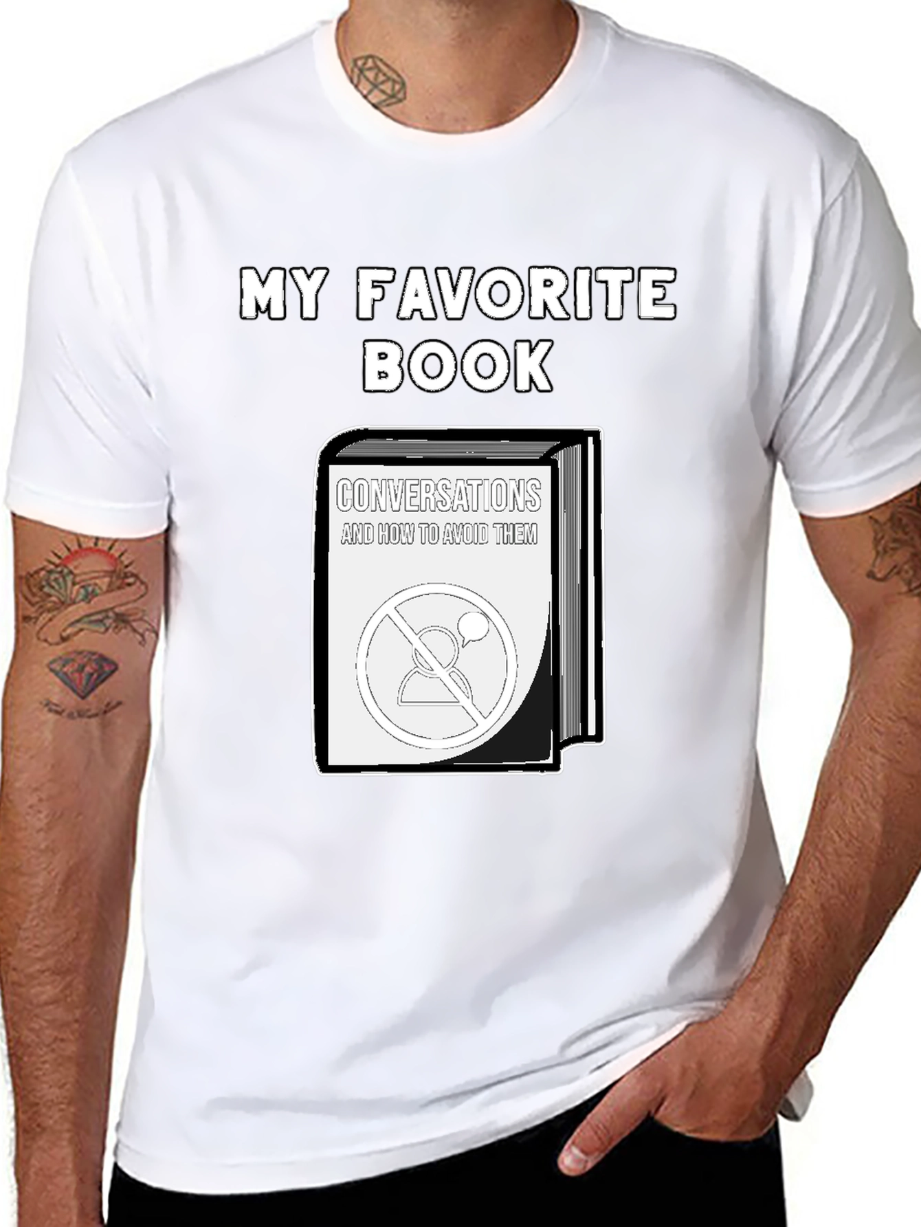 My Favorite Book T-Shirt - Introvert Humor