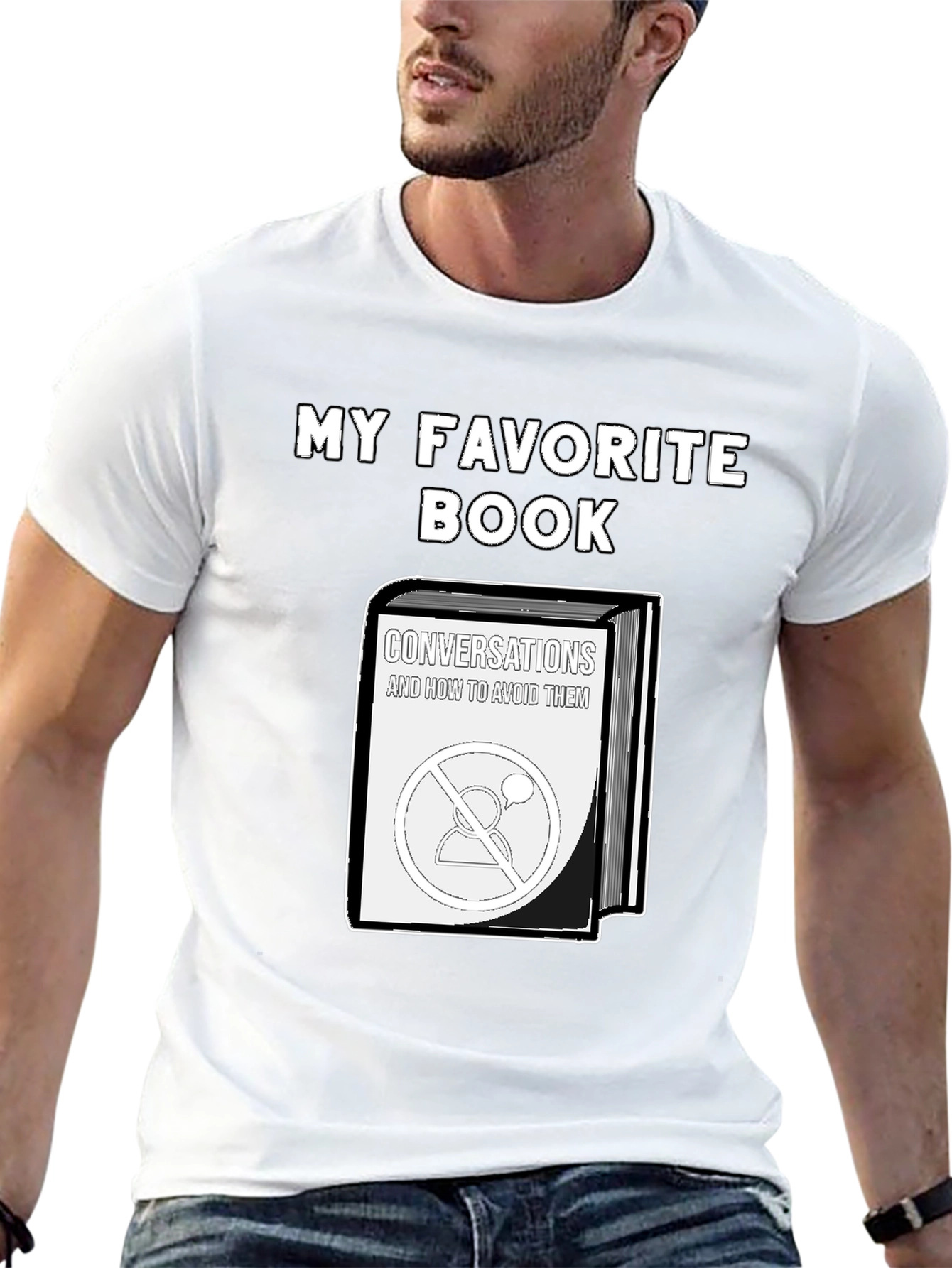My Favorite Book T-Shirt - Introvert Humor