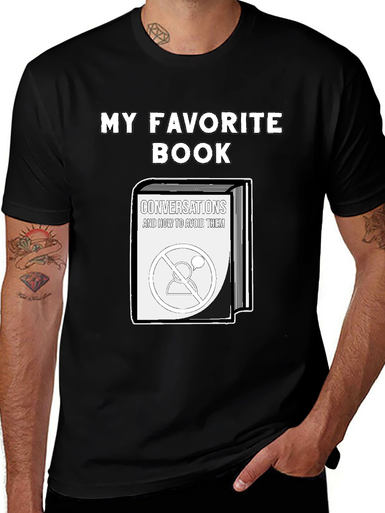 My Favorite Book T-Shirt - Introvert Humor