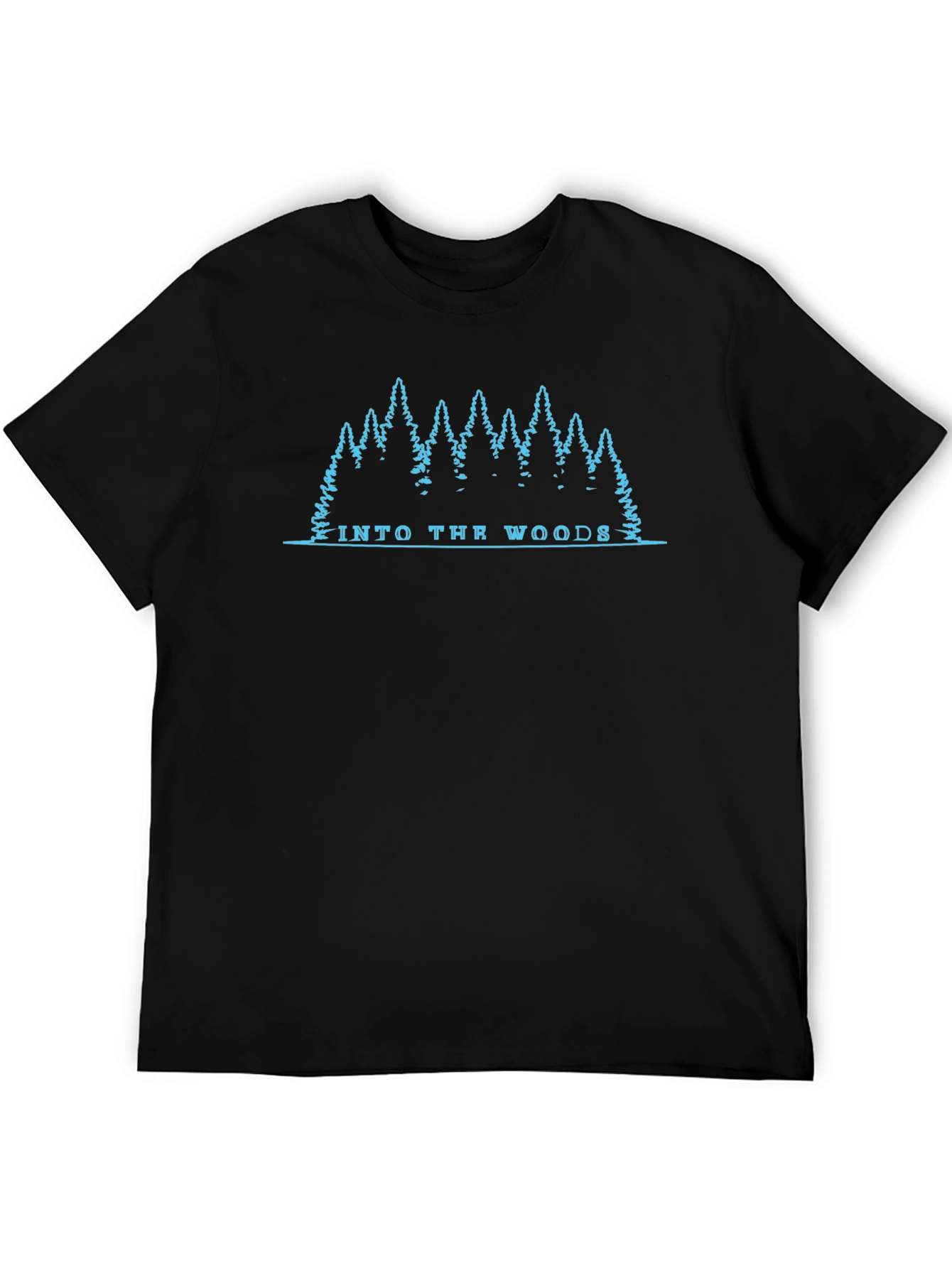 Into the Woods Graphic Print Tee - Black
