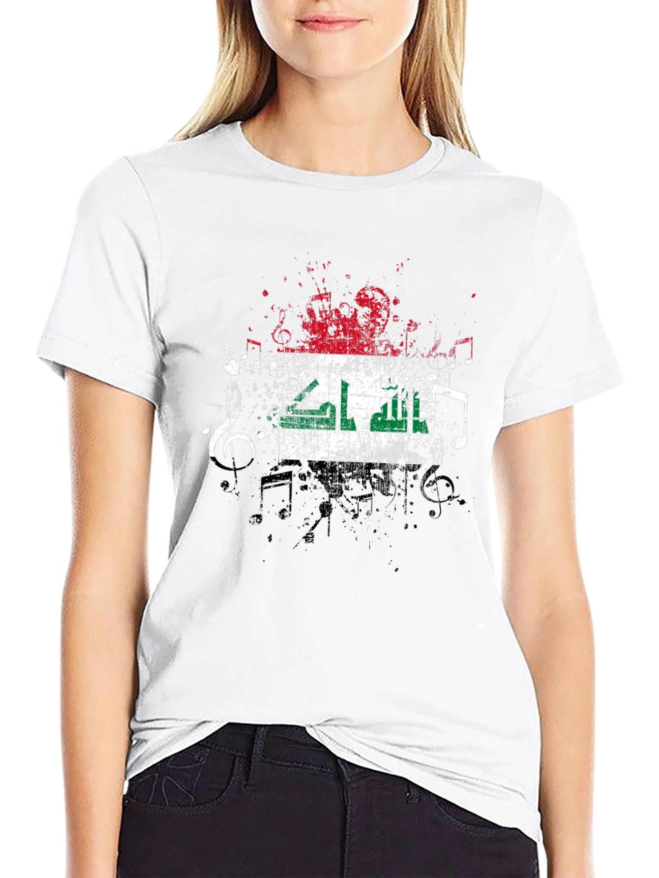 Iraq Flag Grunge T-Shirt