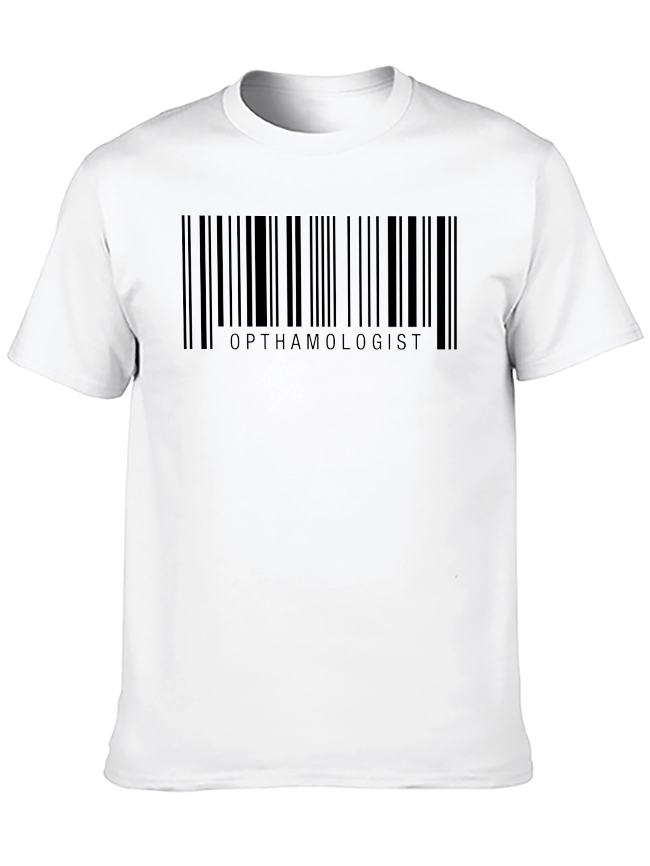 Ophthalmologist Barcode T-Shirt - Black