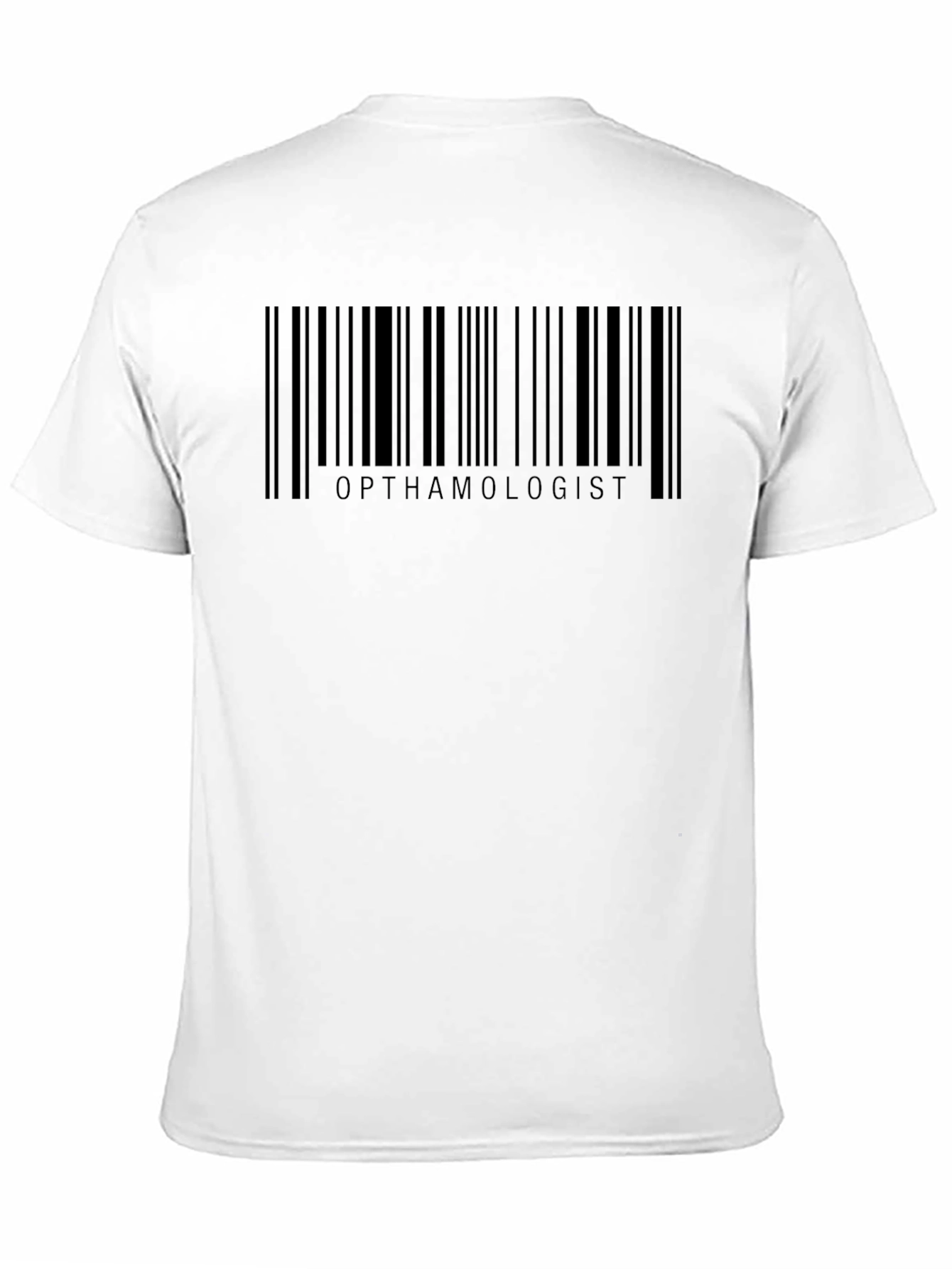 Ophthalmologist Barcode T-Shirt - Black