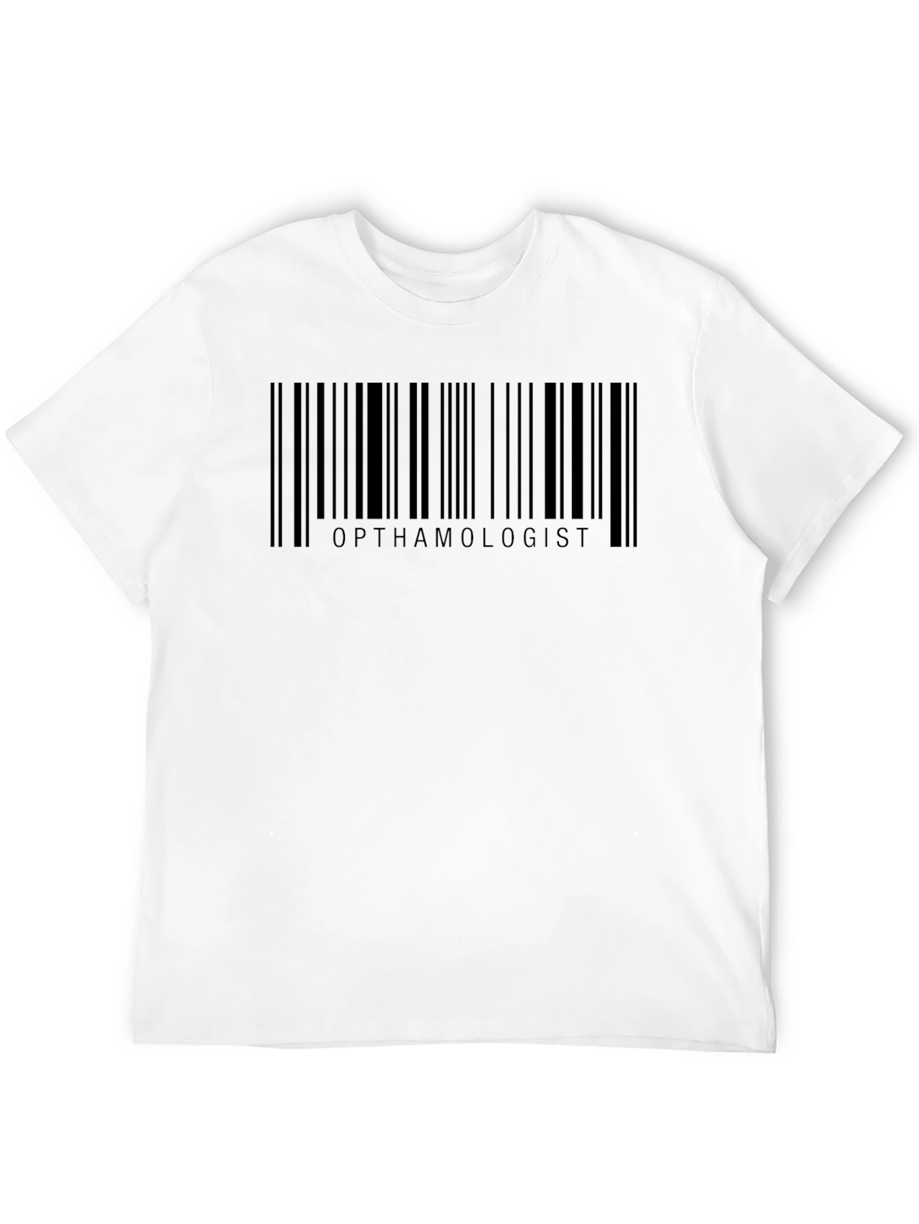 Ophthalmologist Barcode T-Shirt - Black