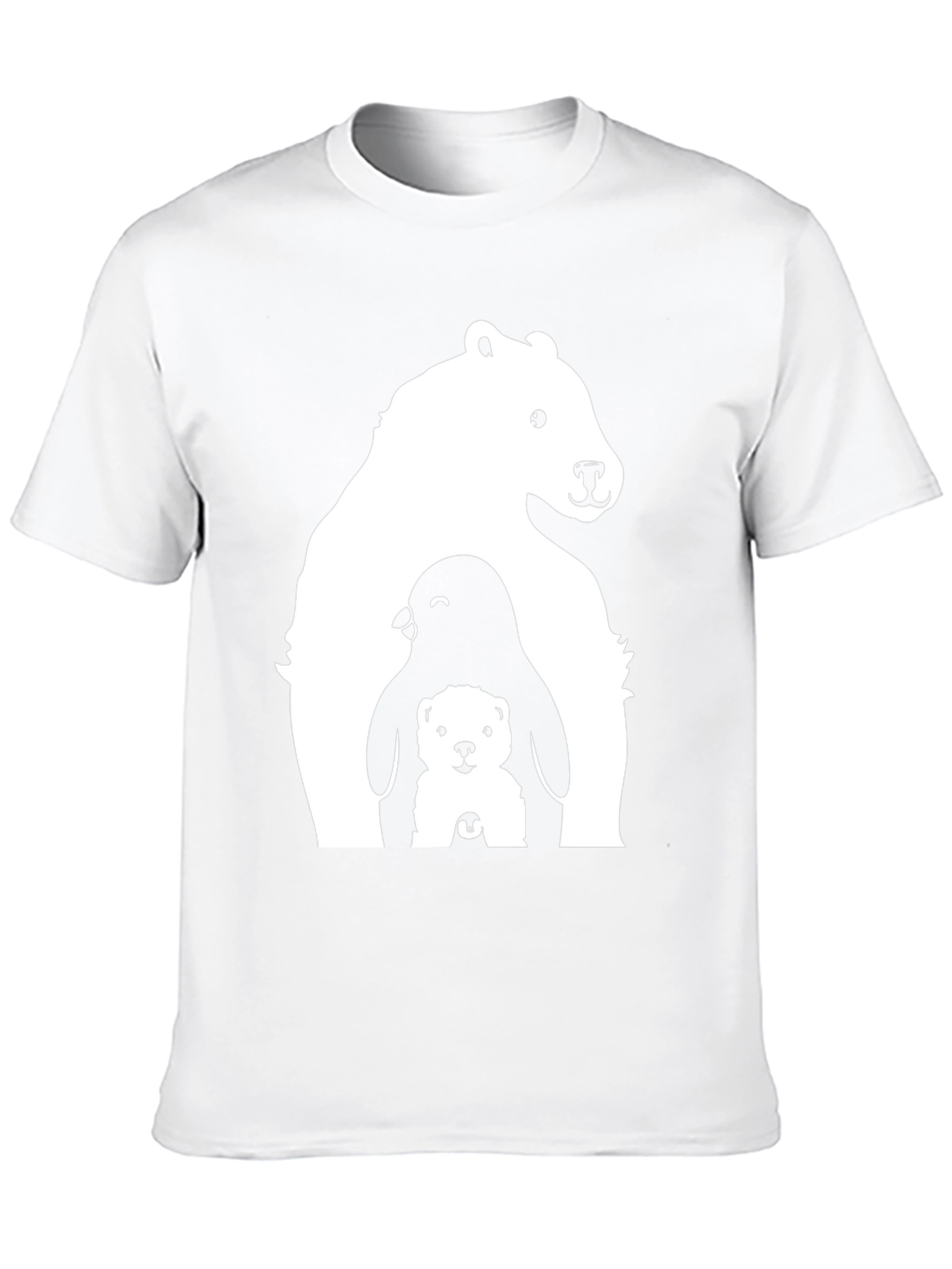 Bear Penguin Cub Graphic Tee - Black