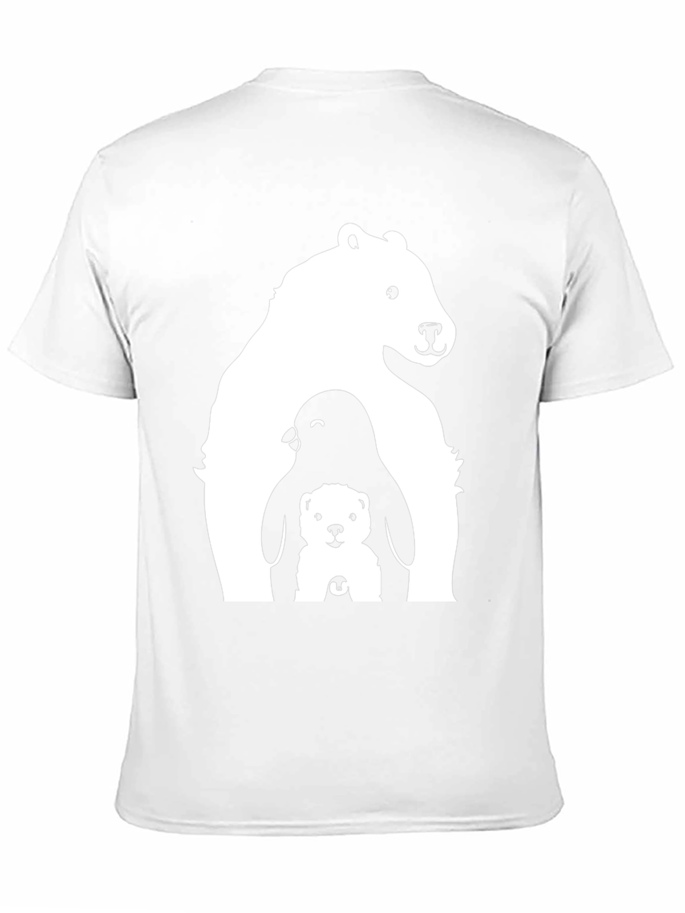 Bear Penguin Cub Graphic Tee - Black