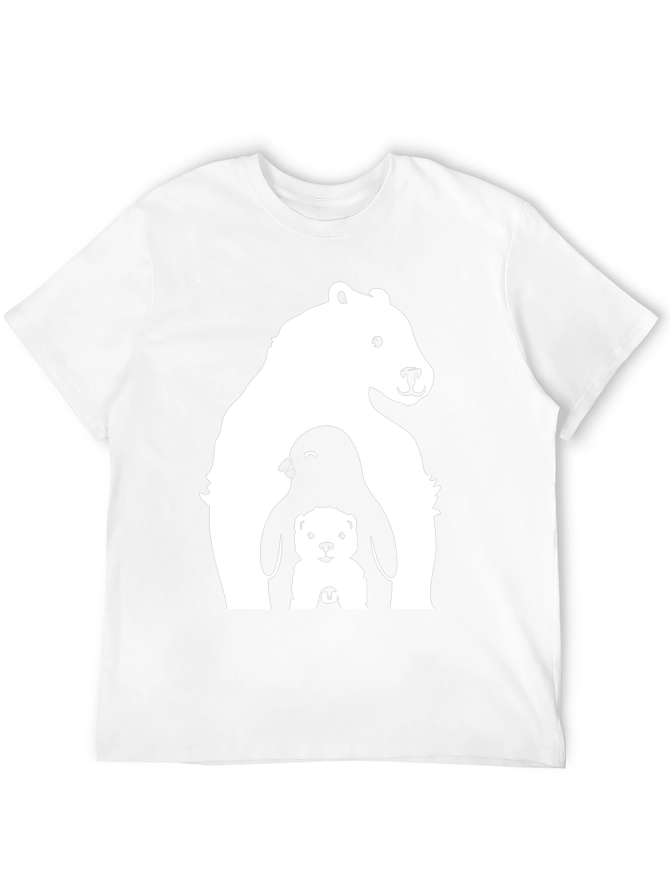 Bear Penguin Cub Graphic Tee - Black