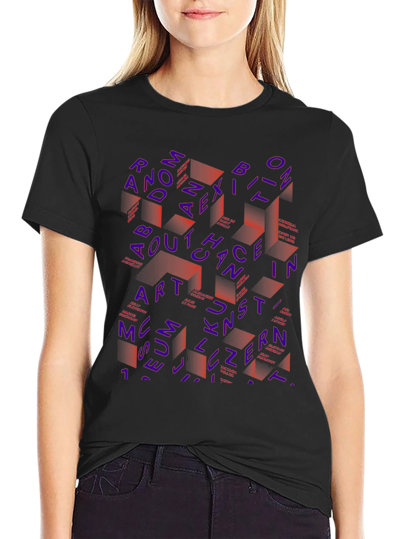 Abstract Museum Art Graphic T-Shirt