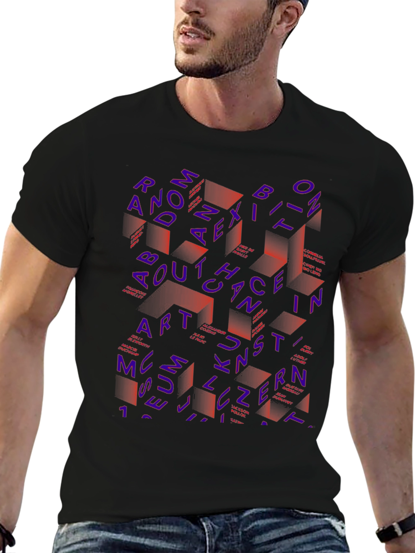 Abstract Museum Art Graphic T-Shirt
