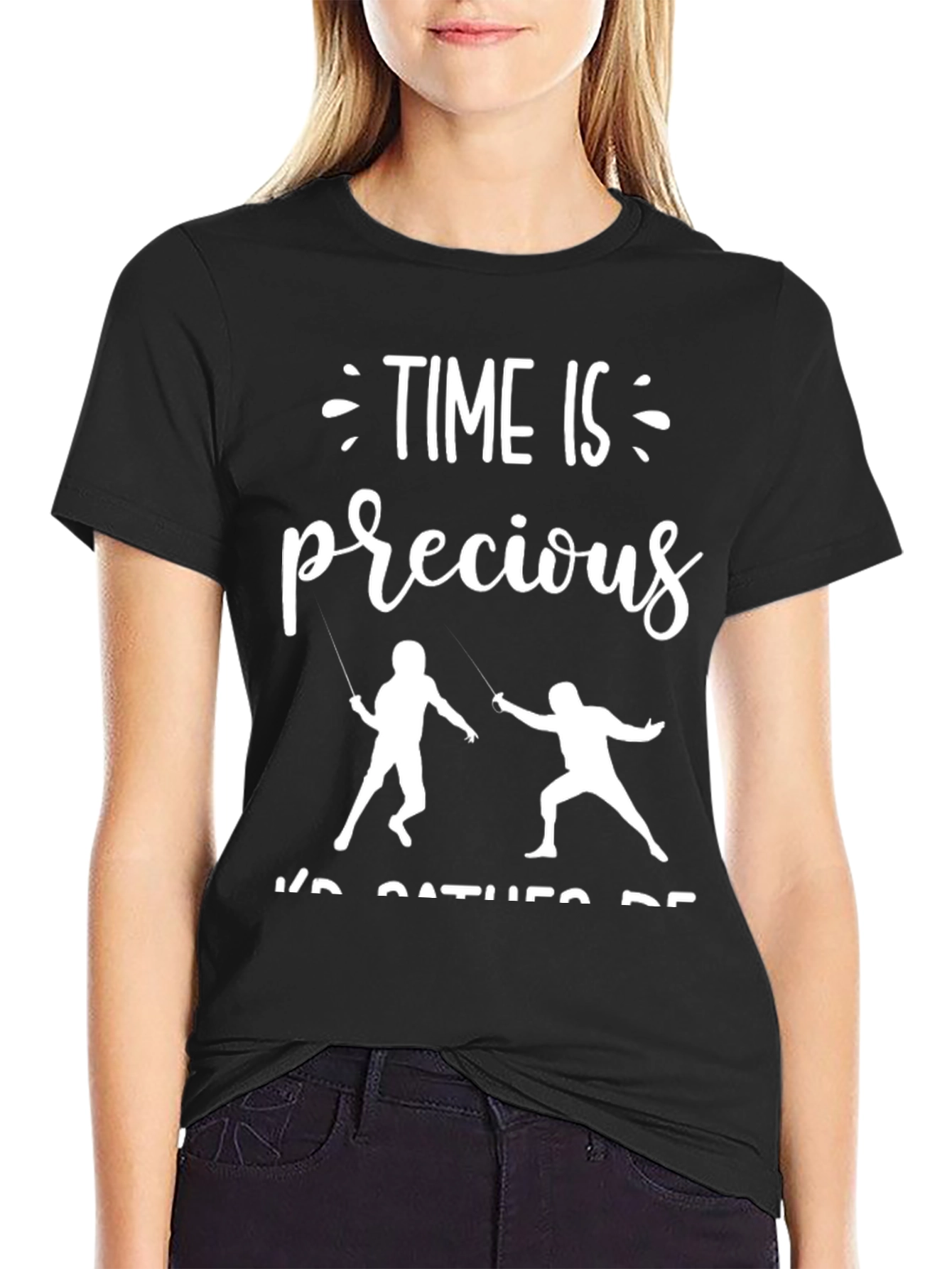 Time Is Precious Fencing T-Shirt