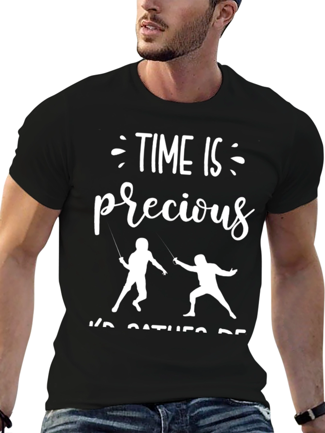 Time Is Precious Fencing T-Shirt