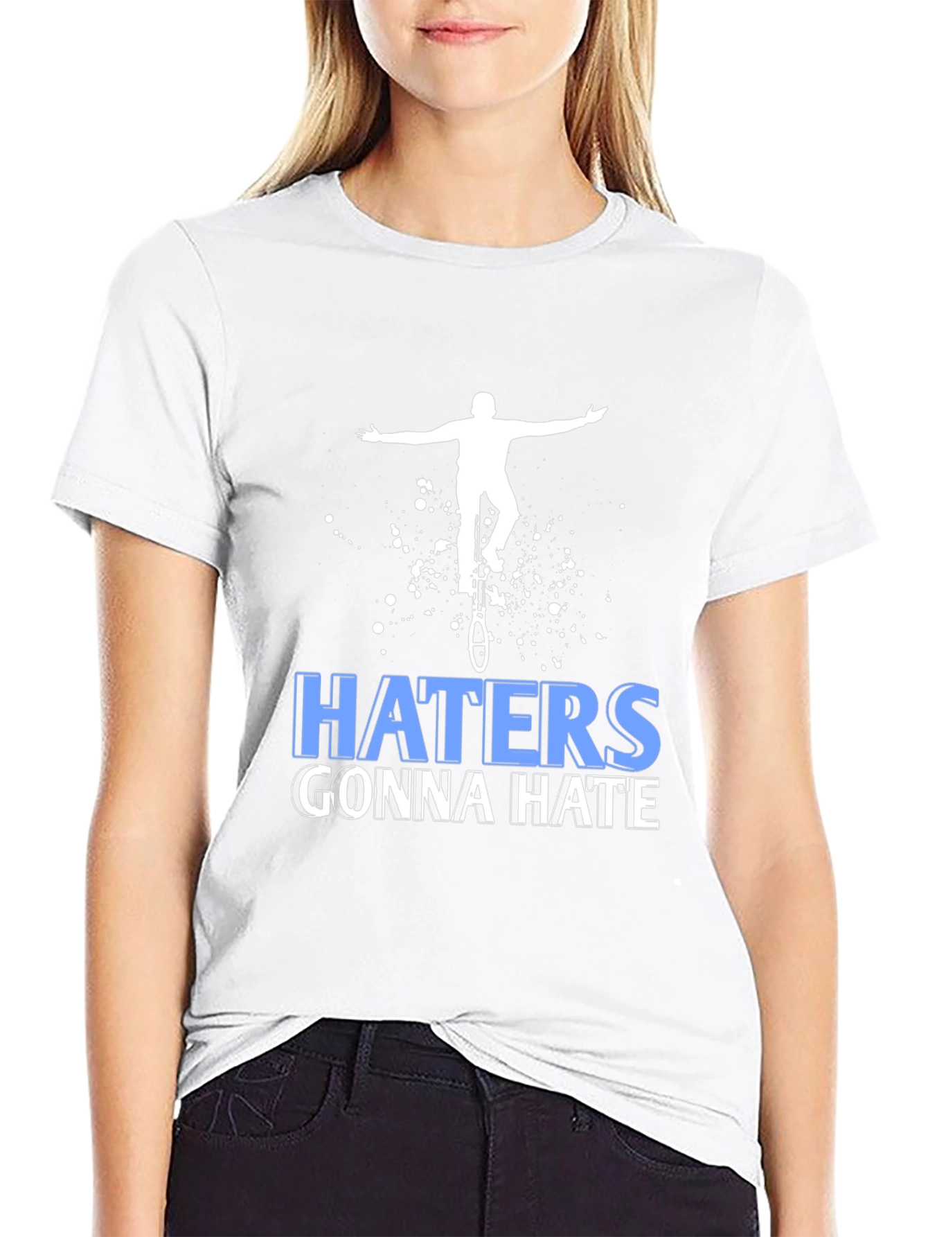 Haters Gonna Hate Unicycle T-Shirt