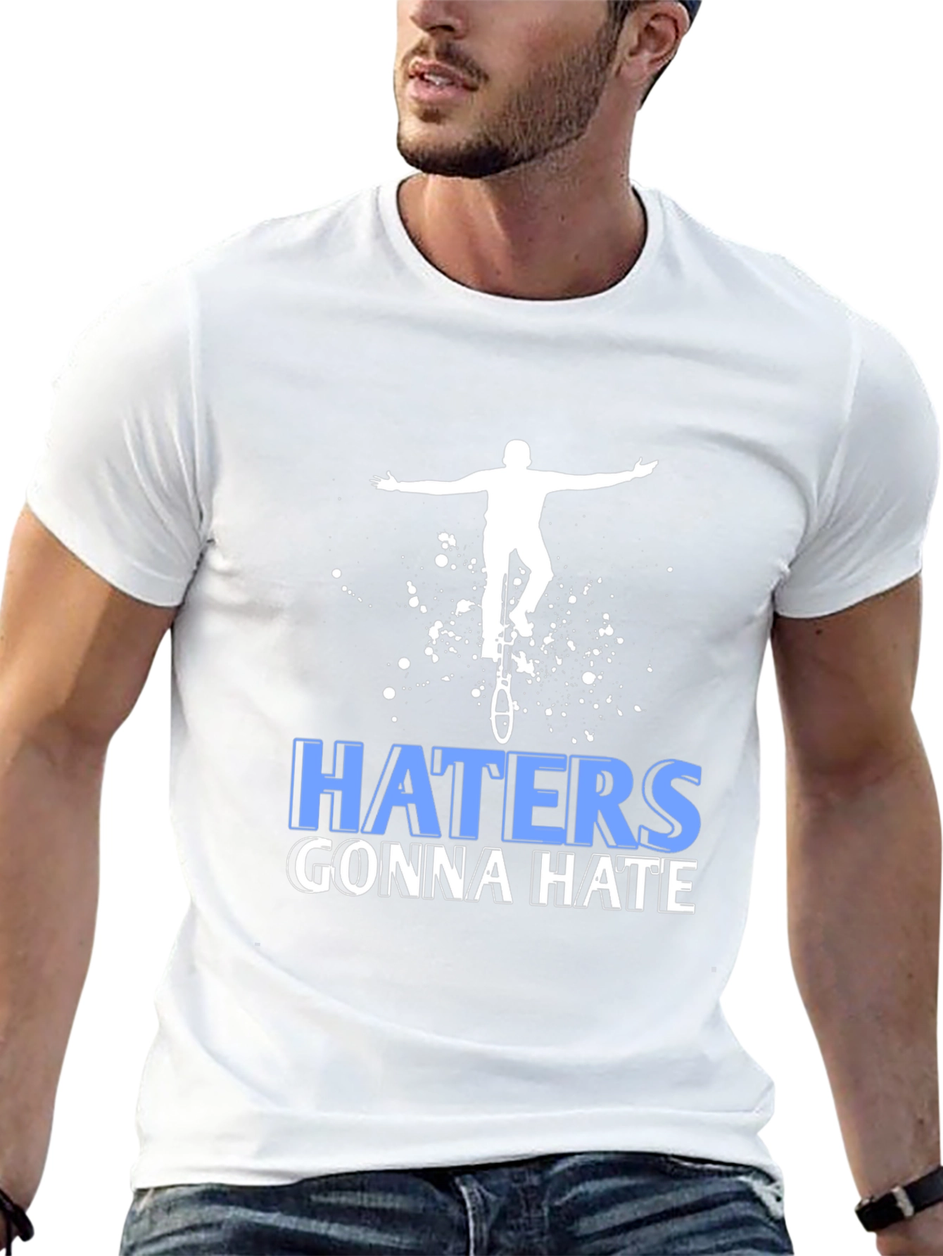 Haters Gonna Hate Unicycle T-Shirt