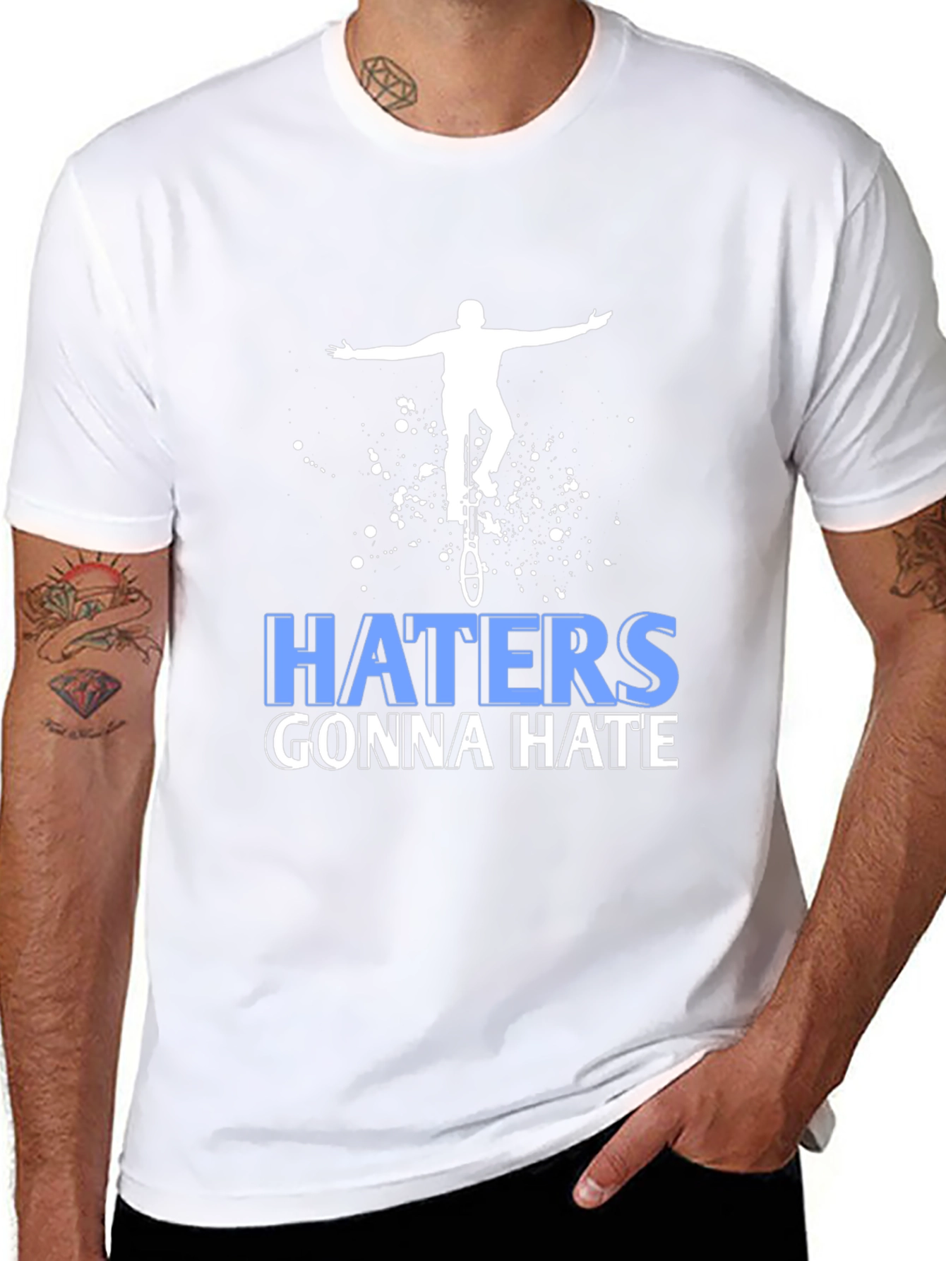 Haters Gonna Hate Unicycle T-Shirt