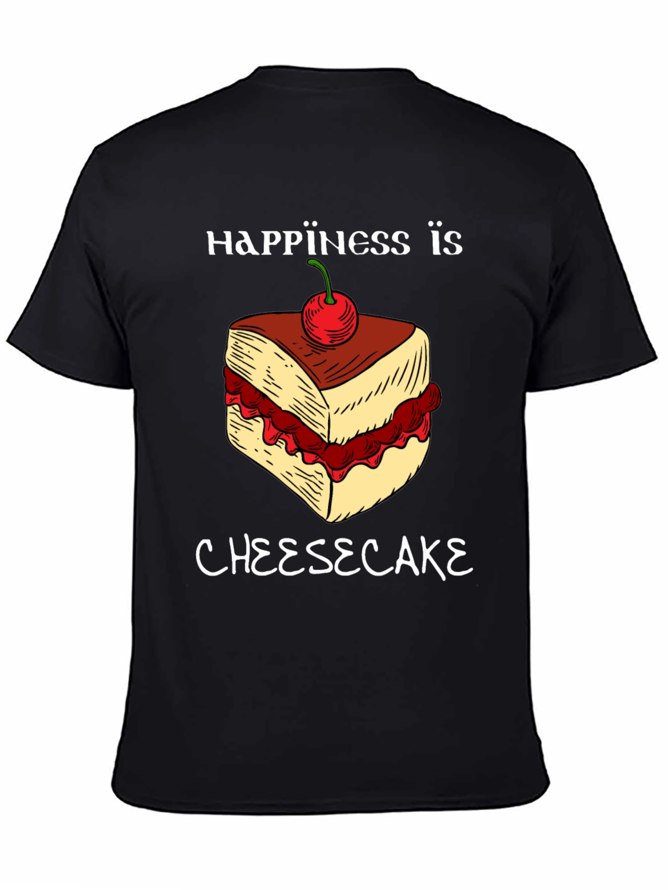 Happiness Is Cheesecake Graphic Tee