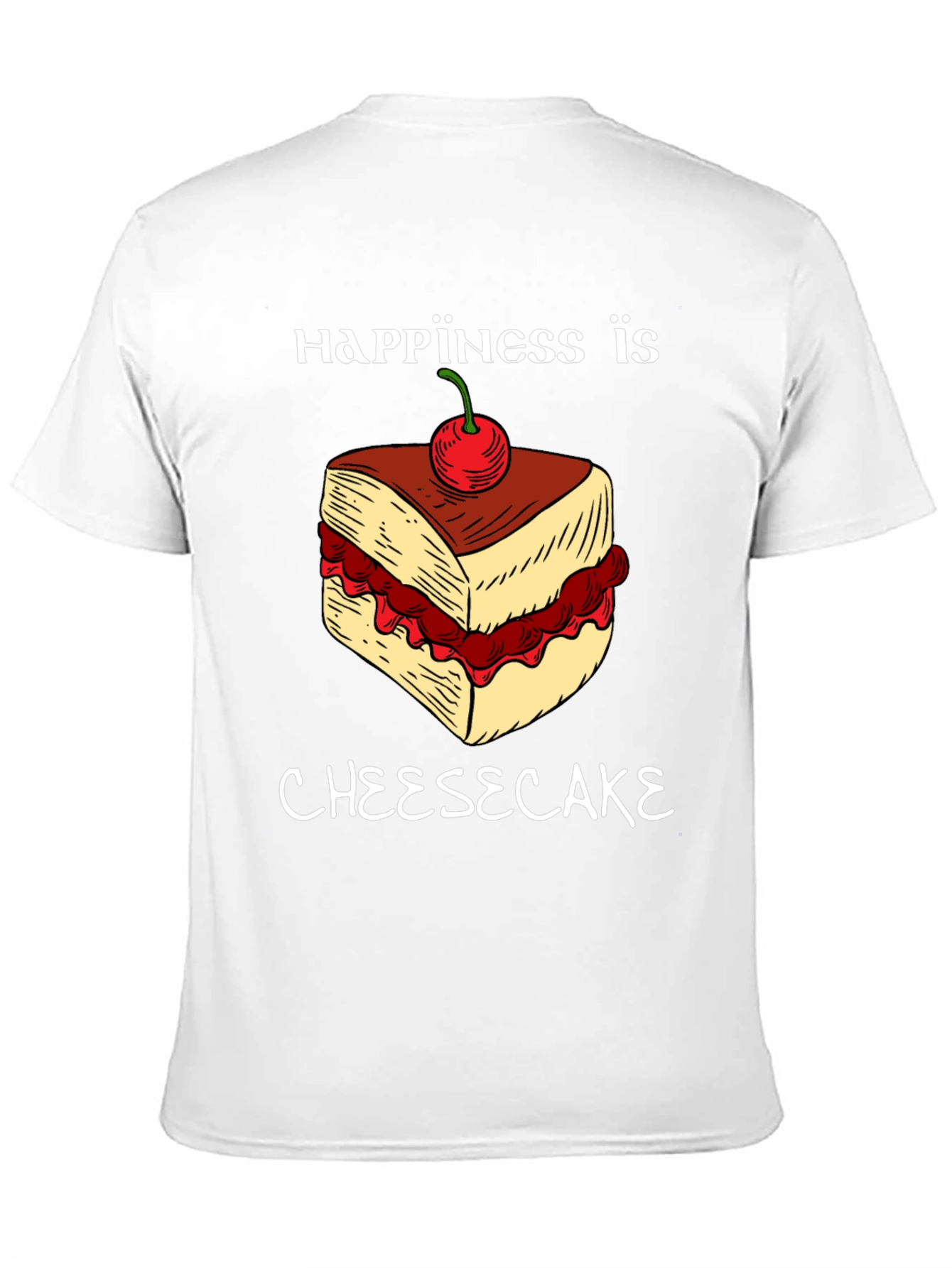 Happiness Is Cheesecake Graphic Tee