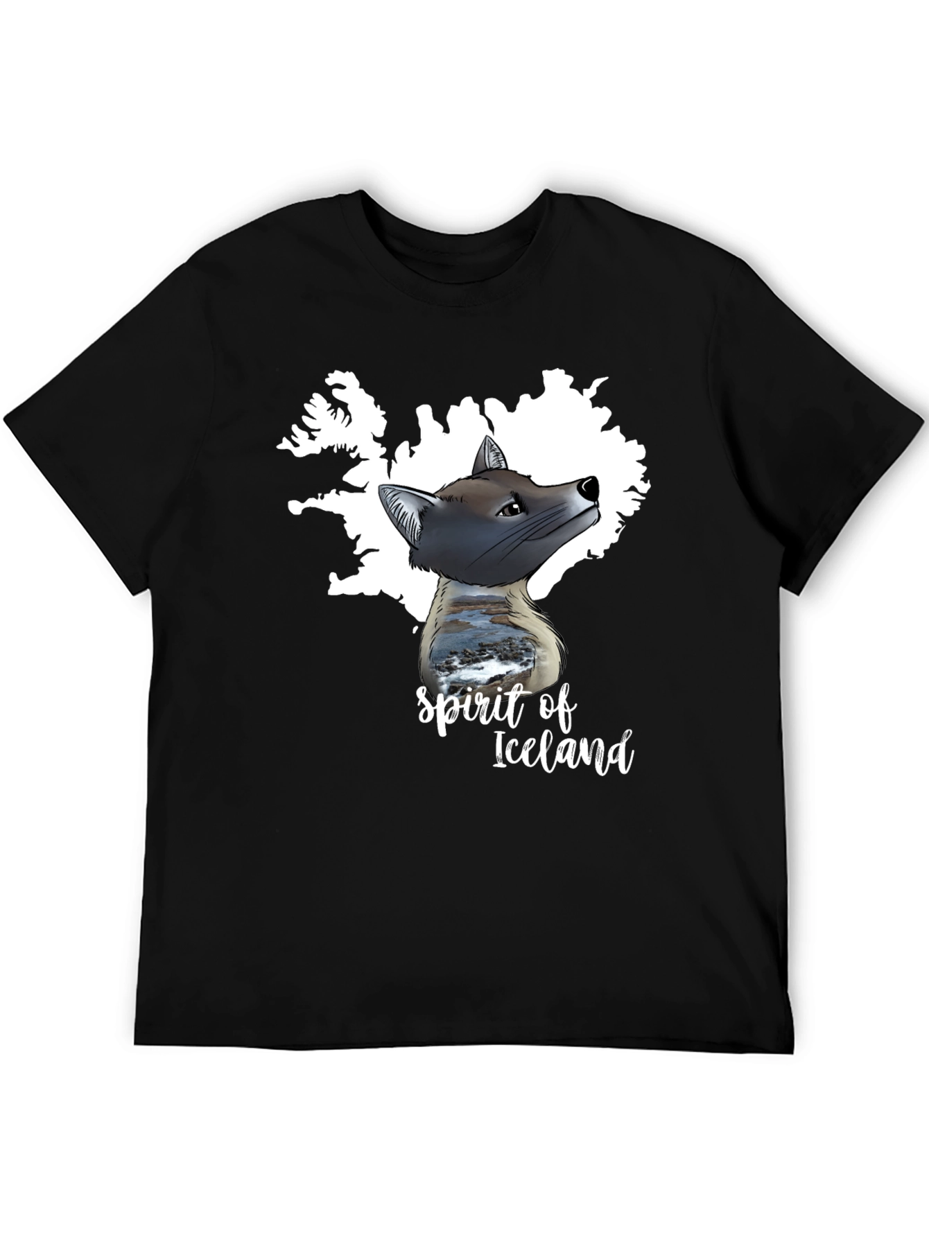 Spirit of Iceland Graphic Tee - Black