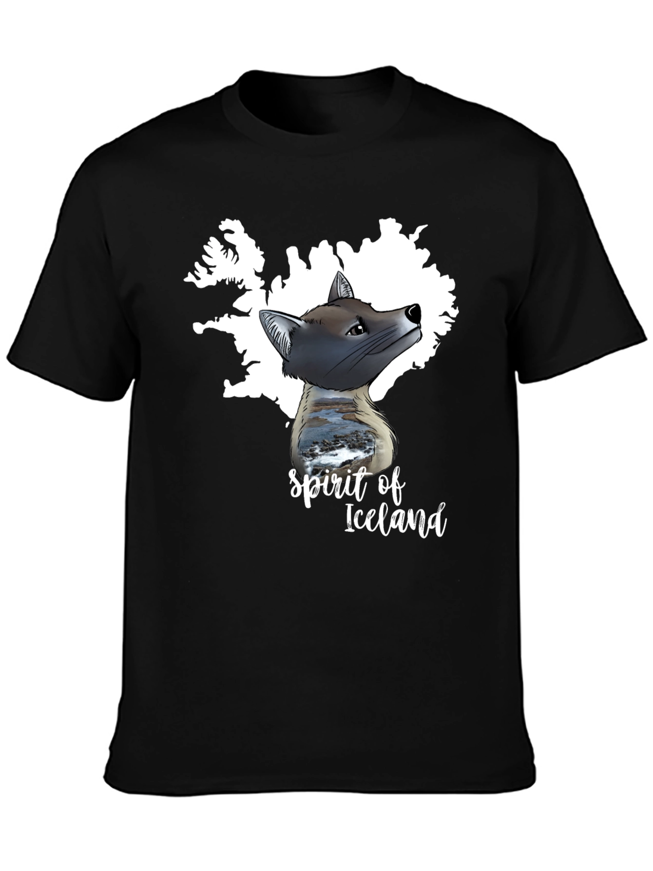 Spirit of Iceland Graphic Tee - Black