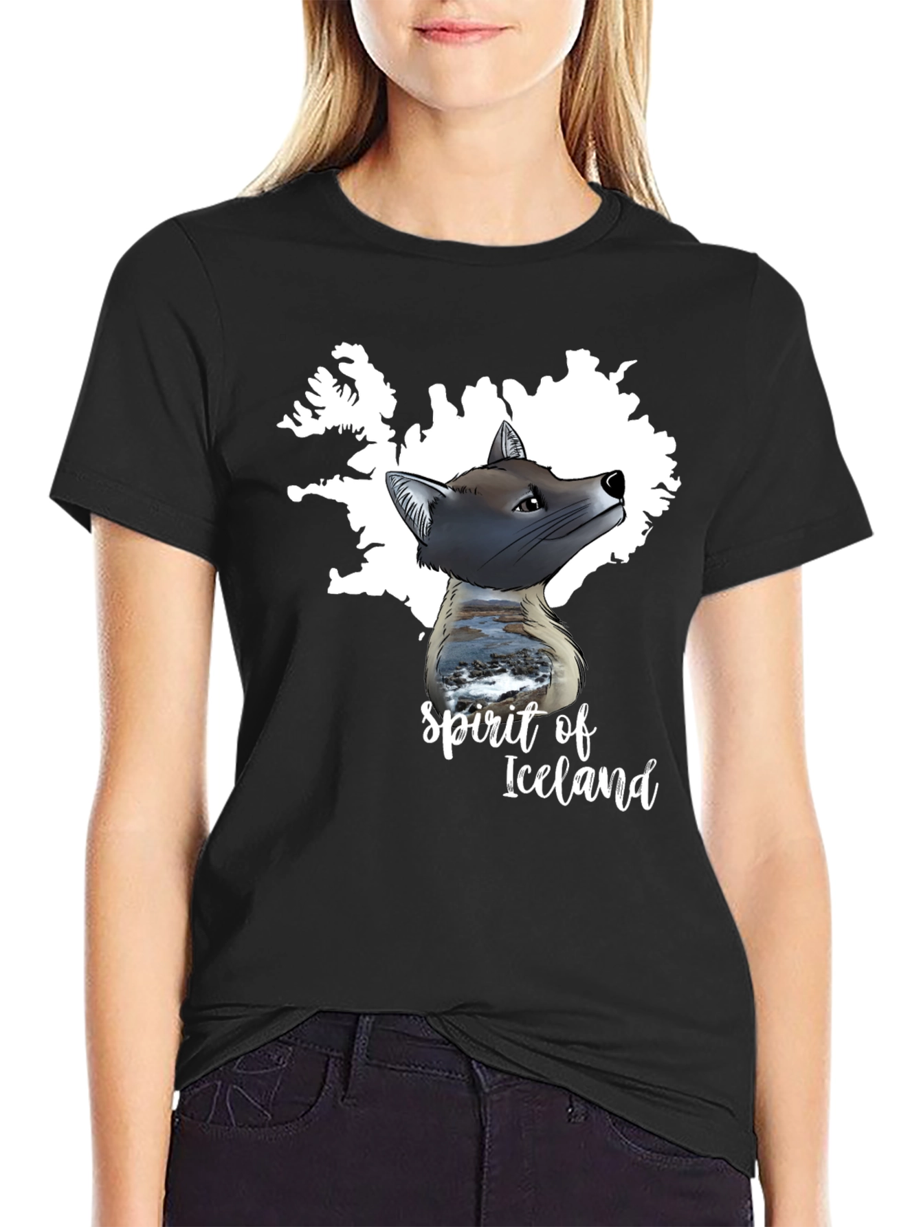 Spirit of Iceland Graphic Tee - Black
