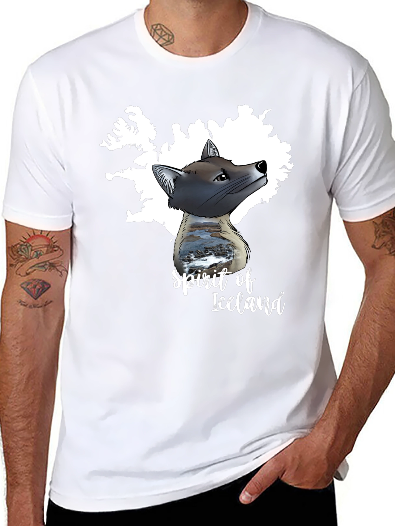 Spirit of Iceland Graphic Tee - Black