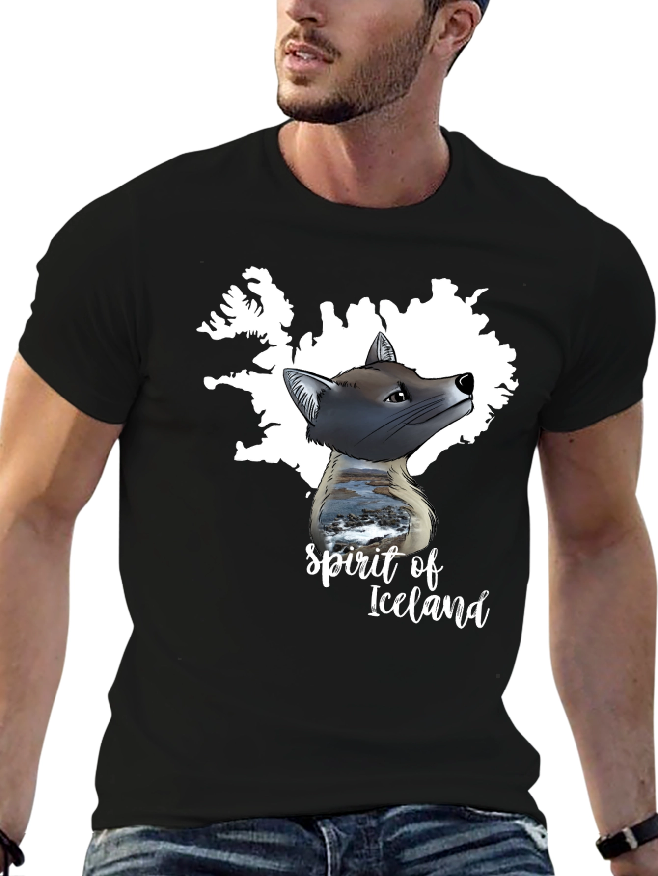 Spirit of Iceland Graphic Tee - Black