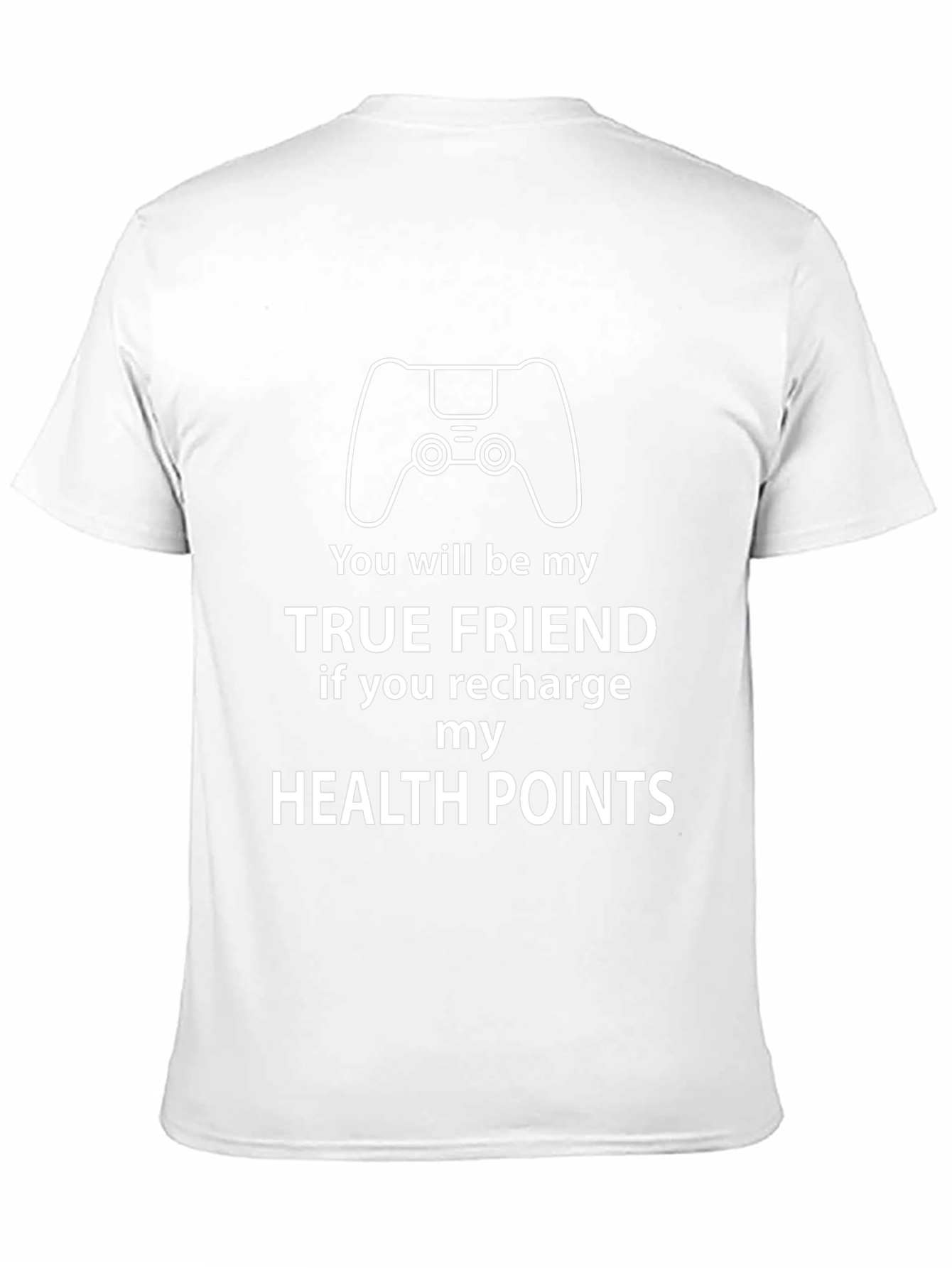 Gamer Recharge Health Points Graphic Tee - Black Cotton