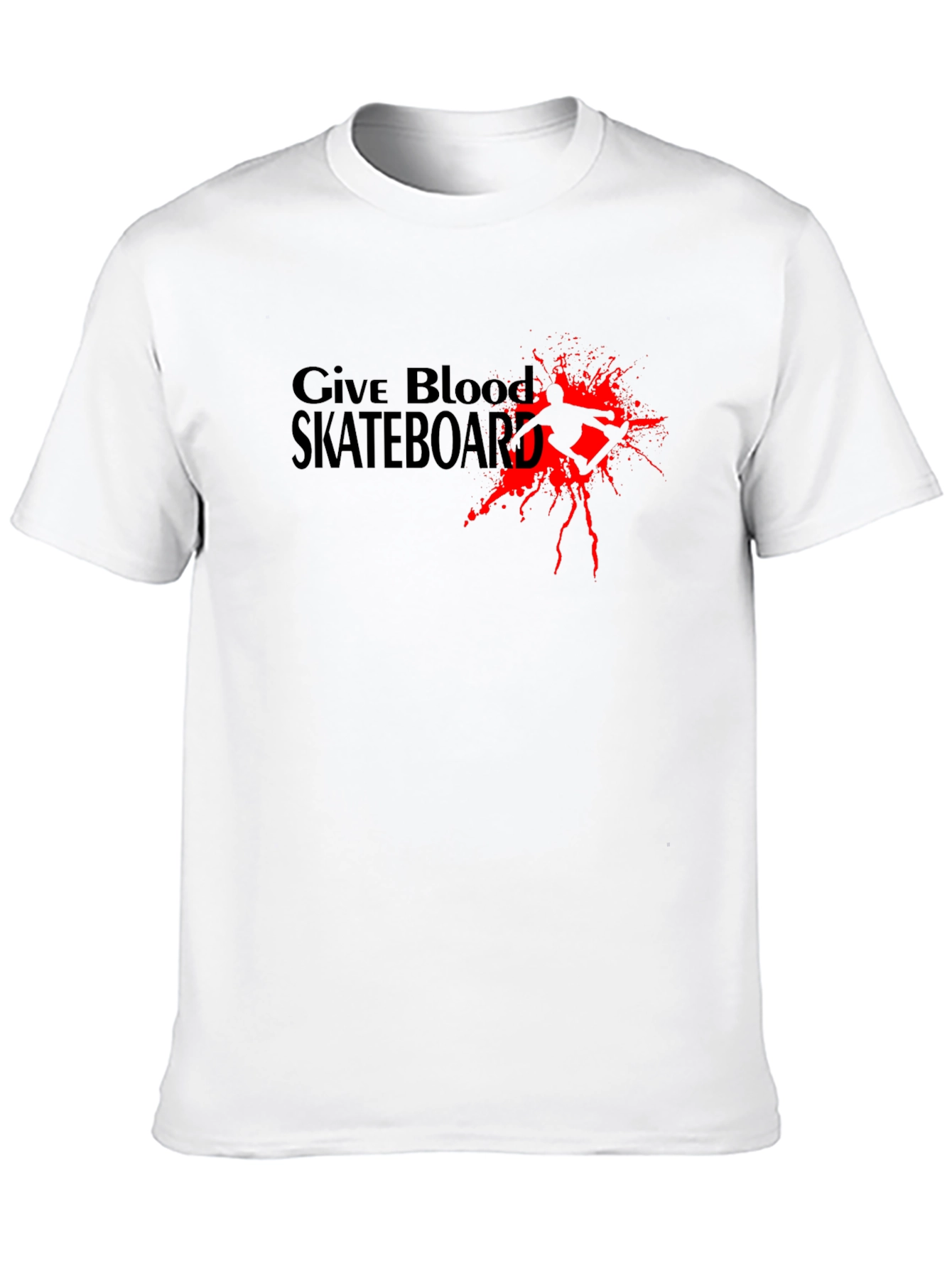 Give Blood Skateboard Graphic T-Shirt