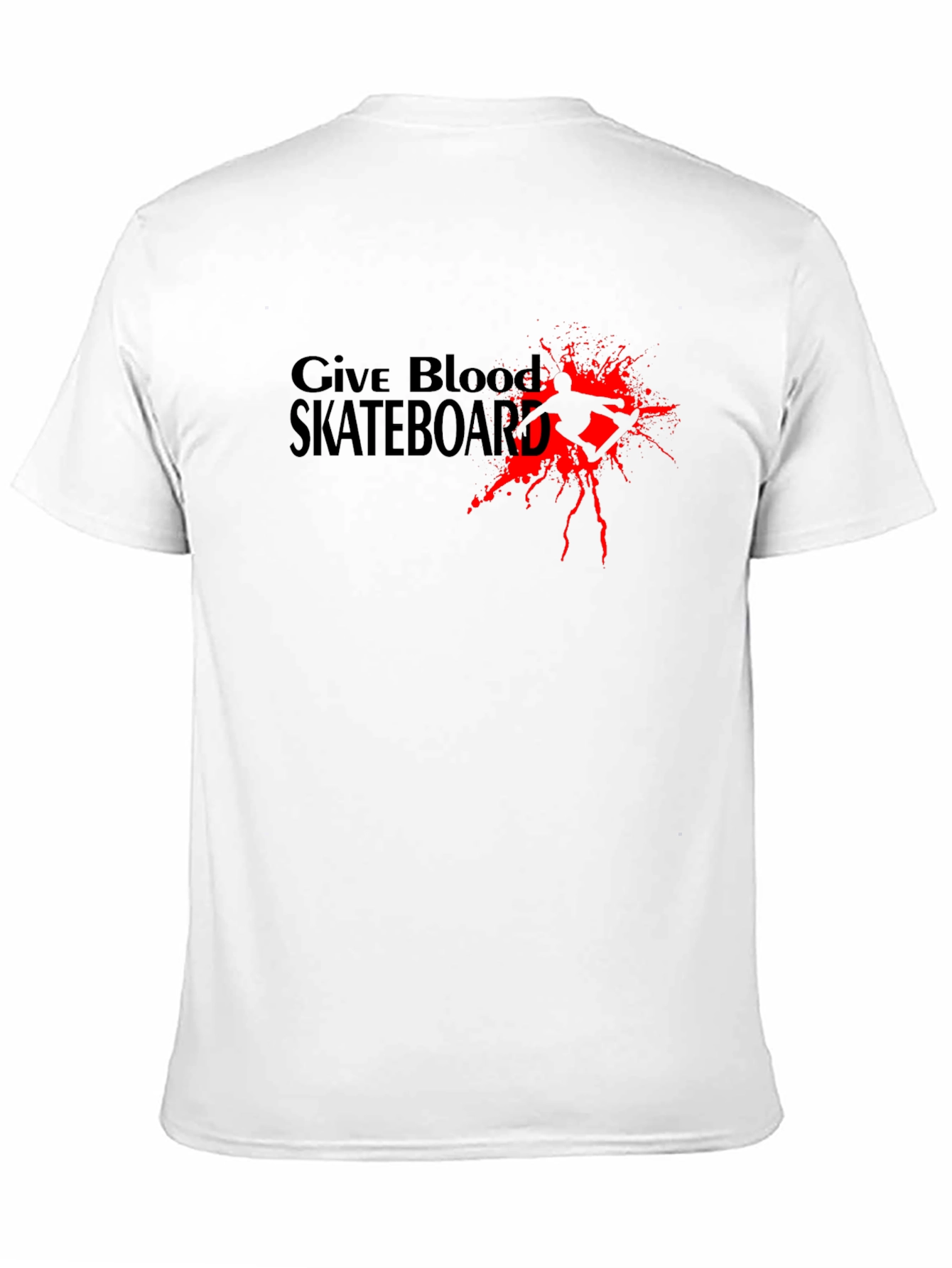 Give Blood Skateboard Graphic T-Shirt